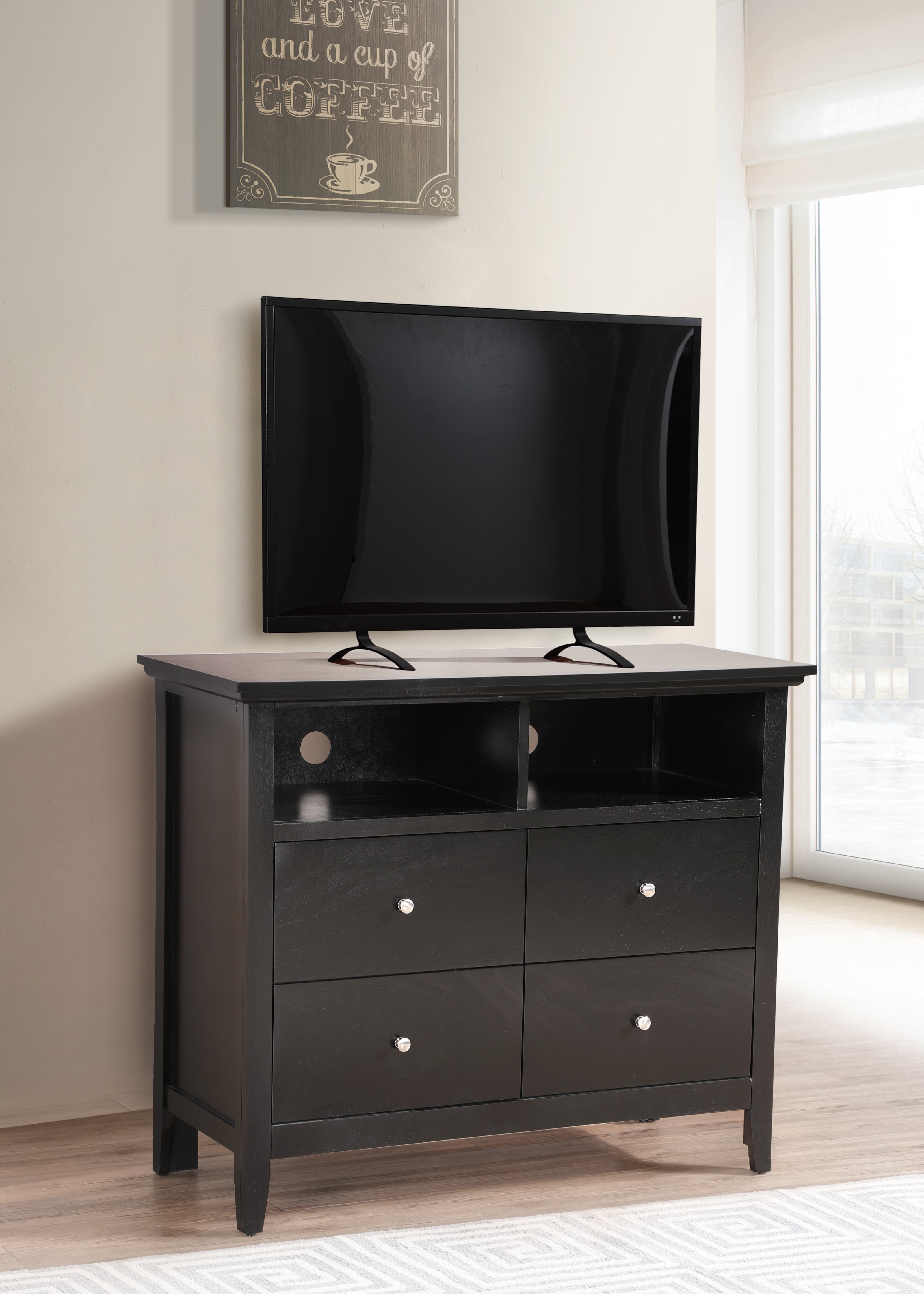 Glory Furniture Hammond G5450-TV Media Chest , Black--1