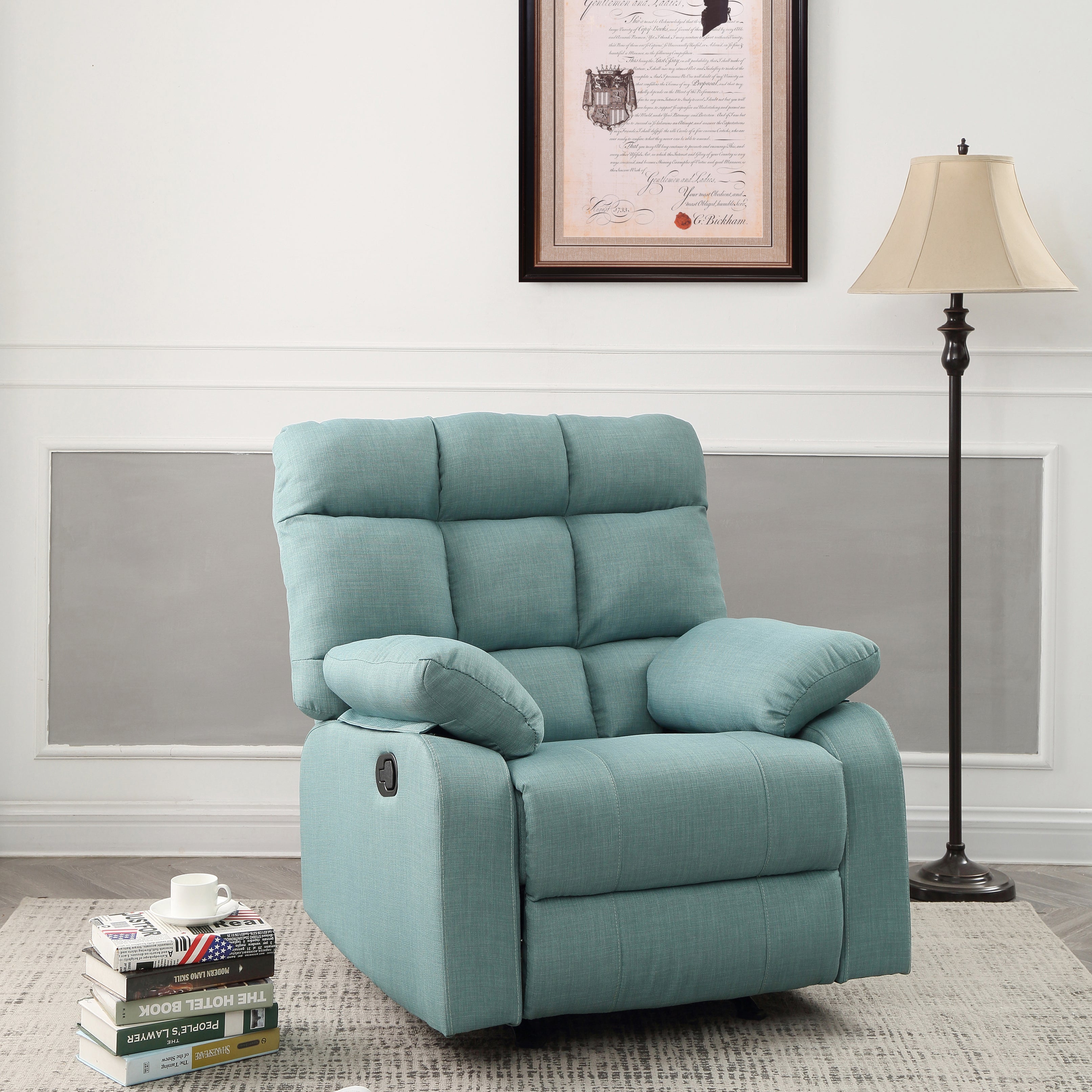 Glory Furniture Cindy G556-RC Rocker Recliner , TEAL--1