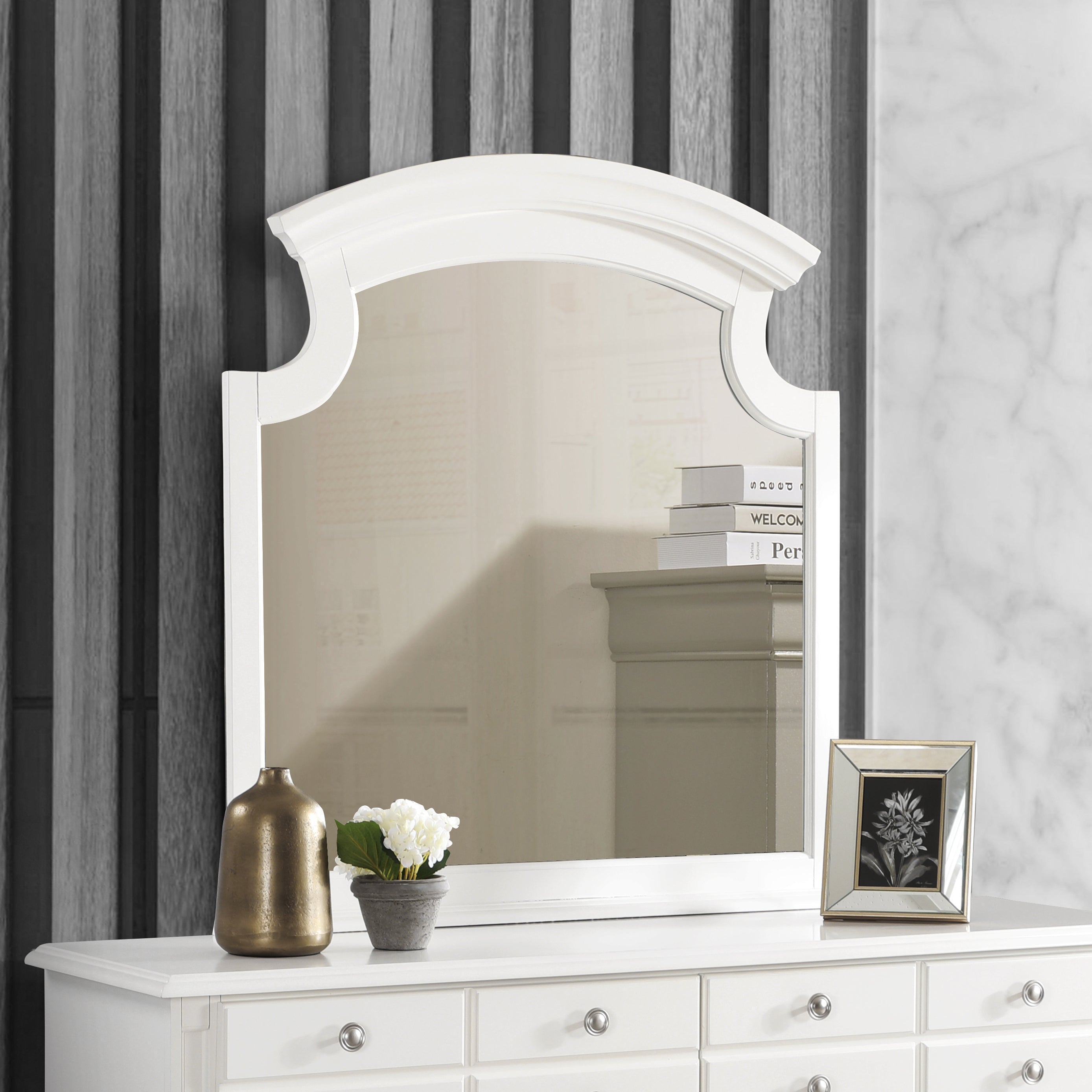 Glory Furniture Summit G5975-M Mirror , White--1