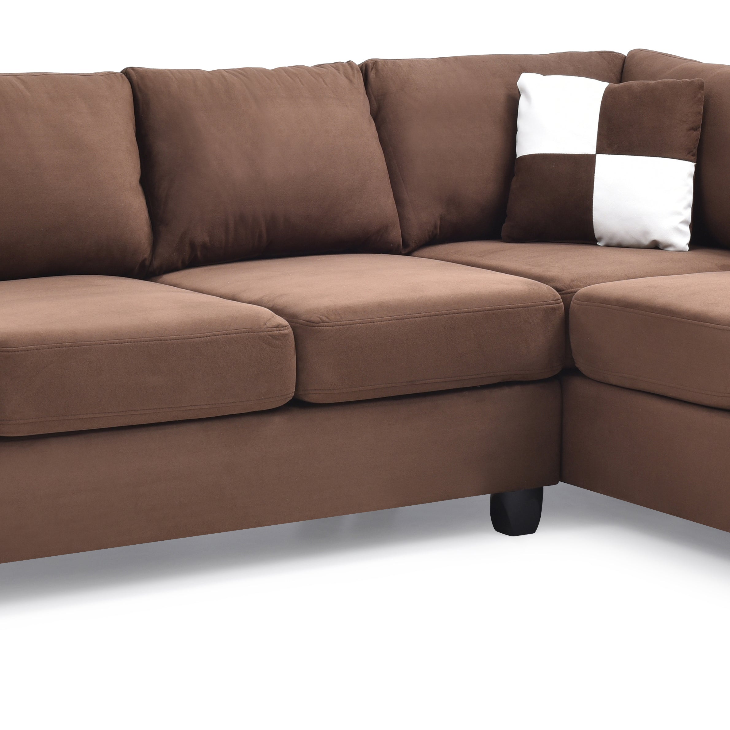 Glory Furniture Malone G632B-SC Sectional ( 3 Boxes) , CHOCOLATE--2