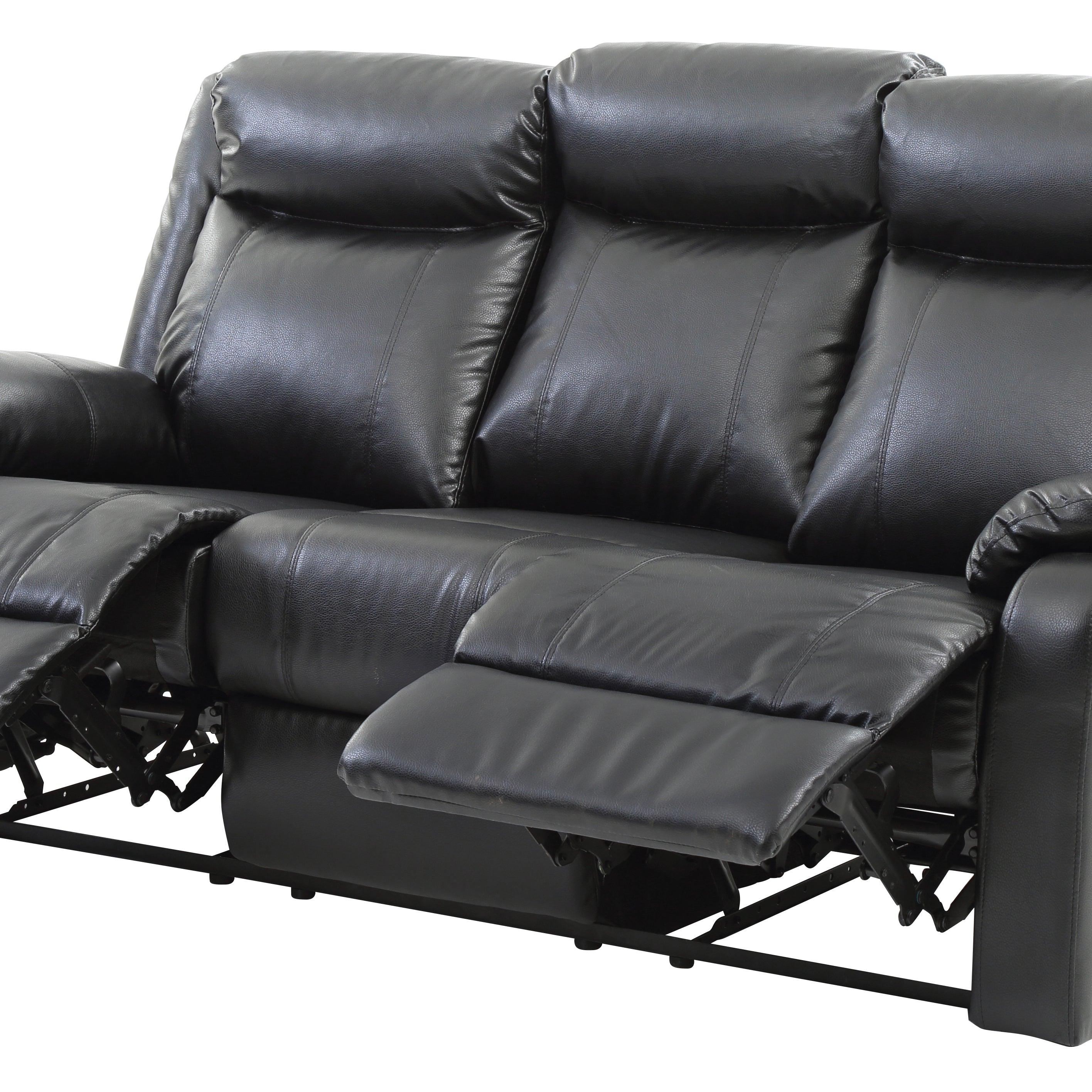 Glory Furniture Ward G761A-RS Double Reclining Sofa , BLACK--1