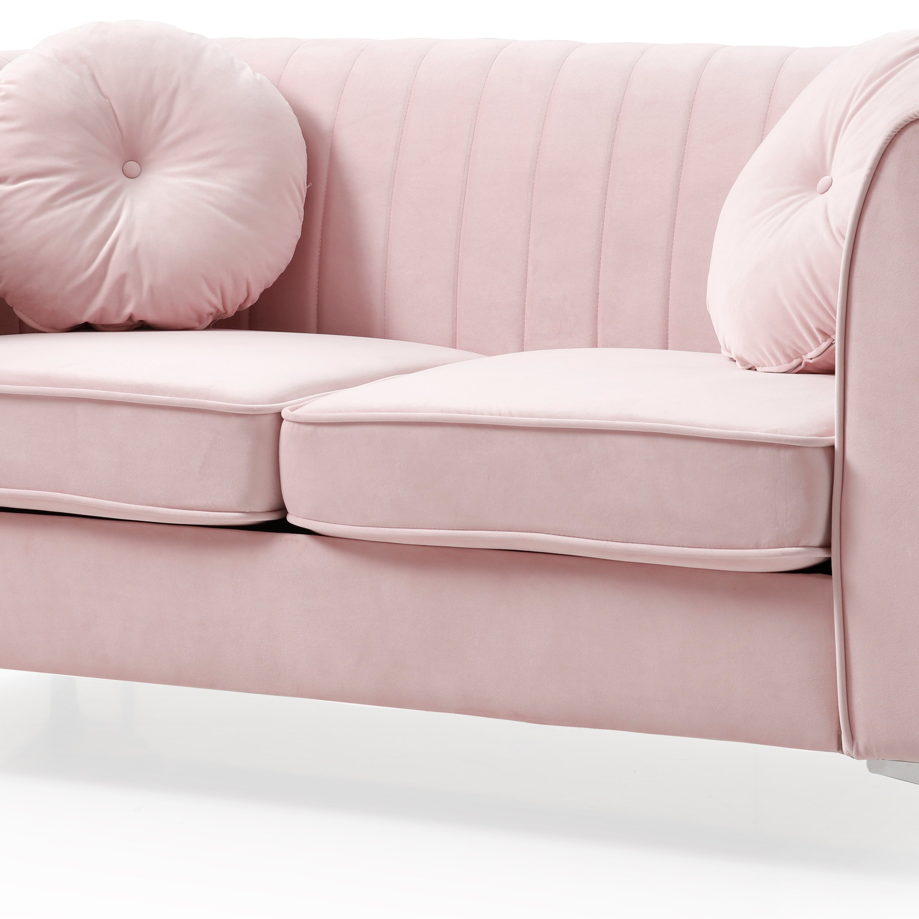 Glory Furniture Delray G794A-L Loveseat ( 2 Boxes ) , PINK--2