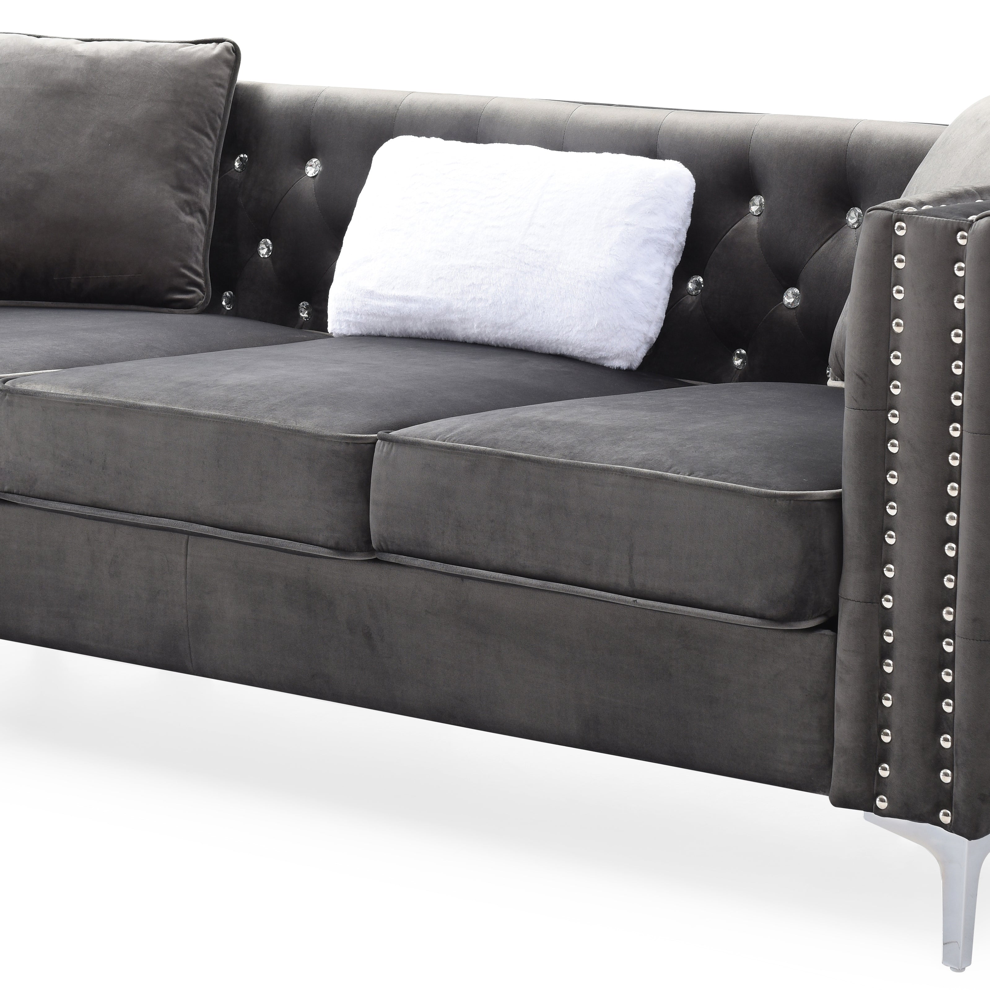 Glory Furniture Paige G822A-S Sofa , GRAY--2