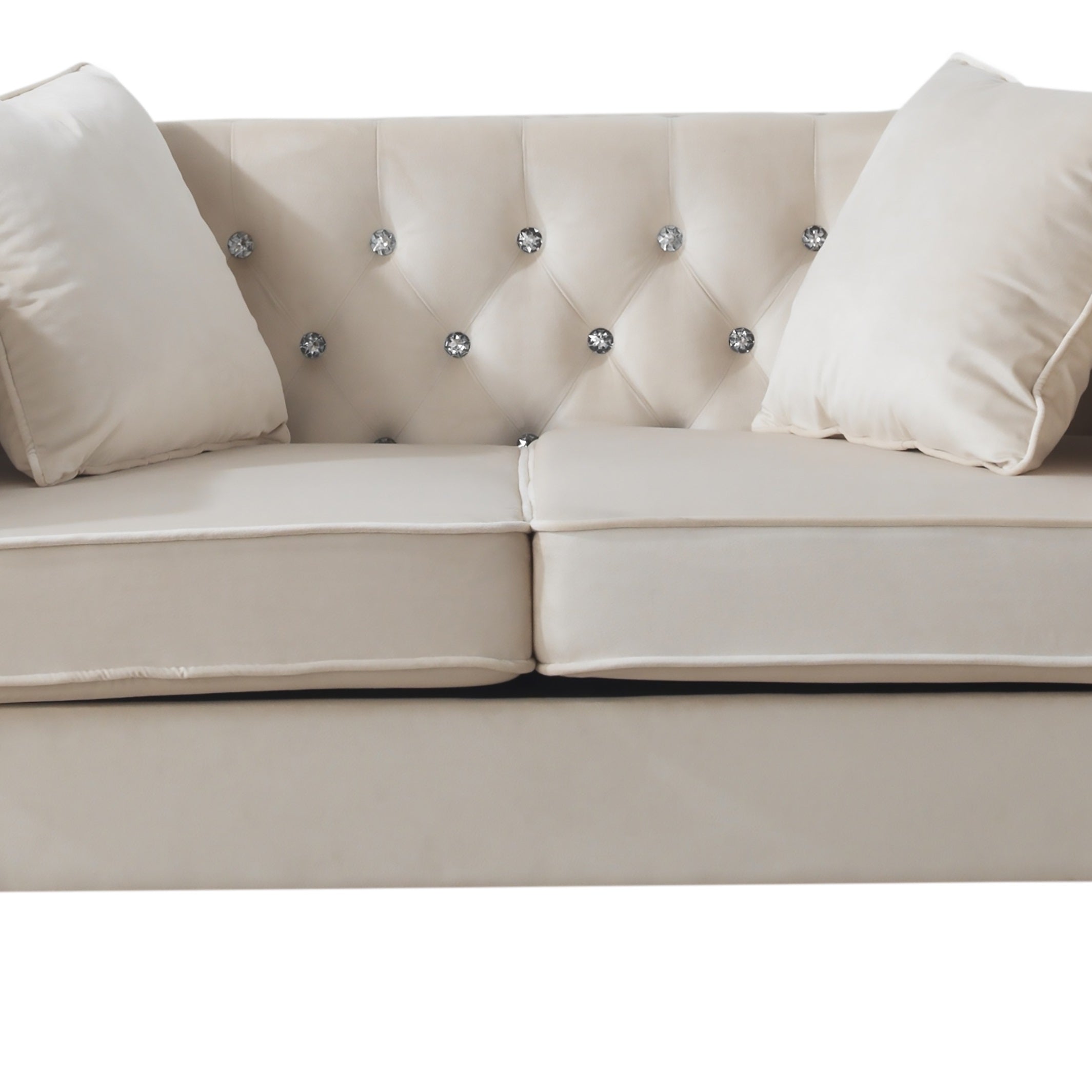 Glory Furniture Paige G827A-L Loveseat , IVORY--1