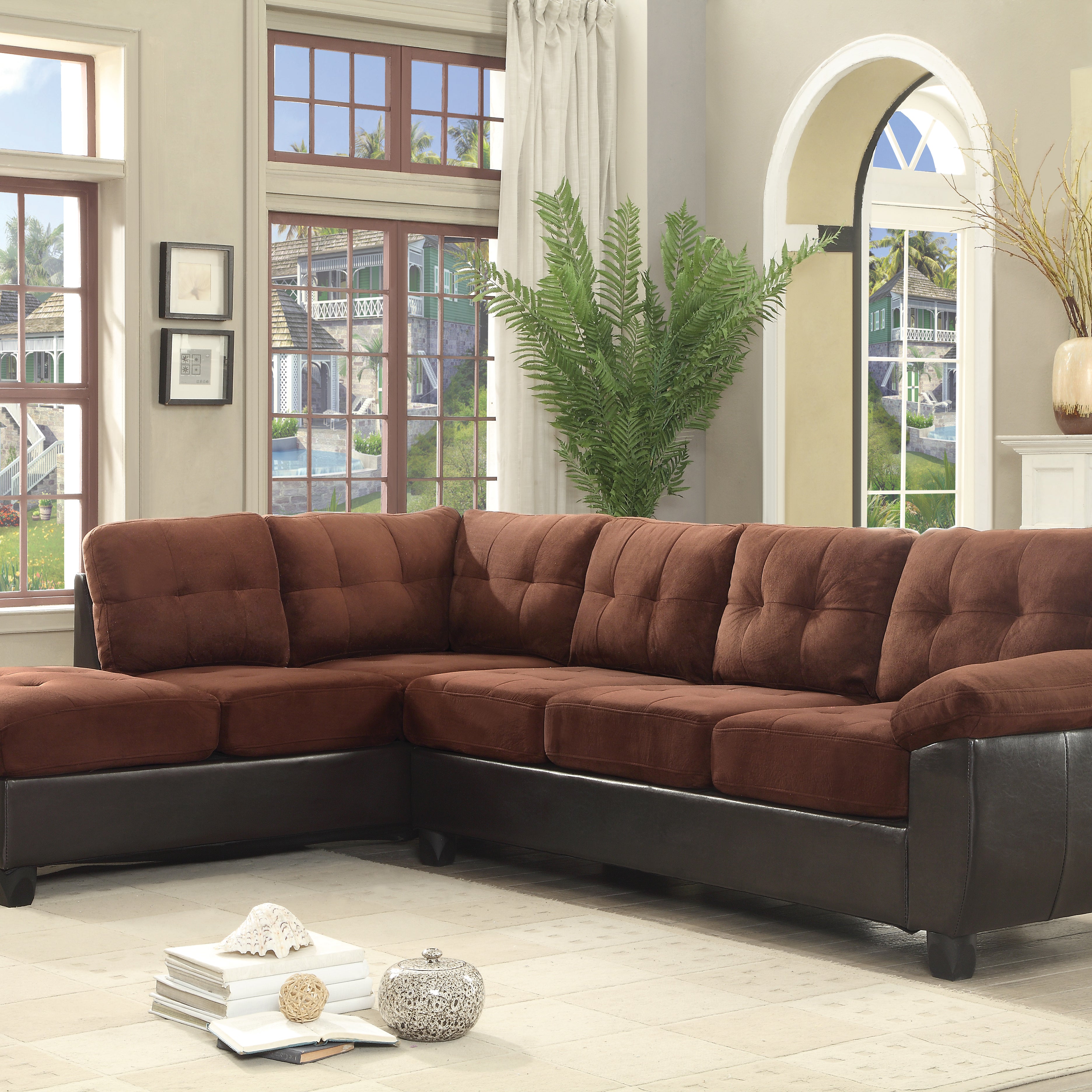 Glory Furniture Gallant G906B-SC Sectional , CHOCOLATE--1