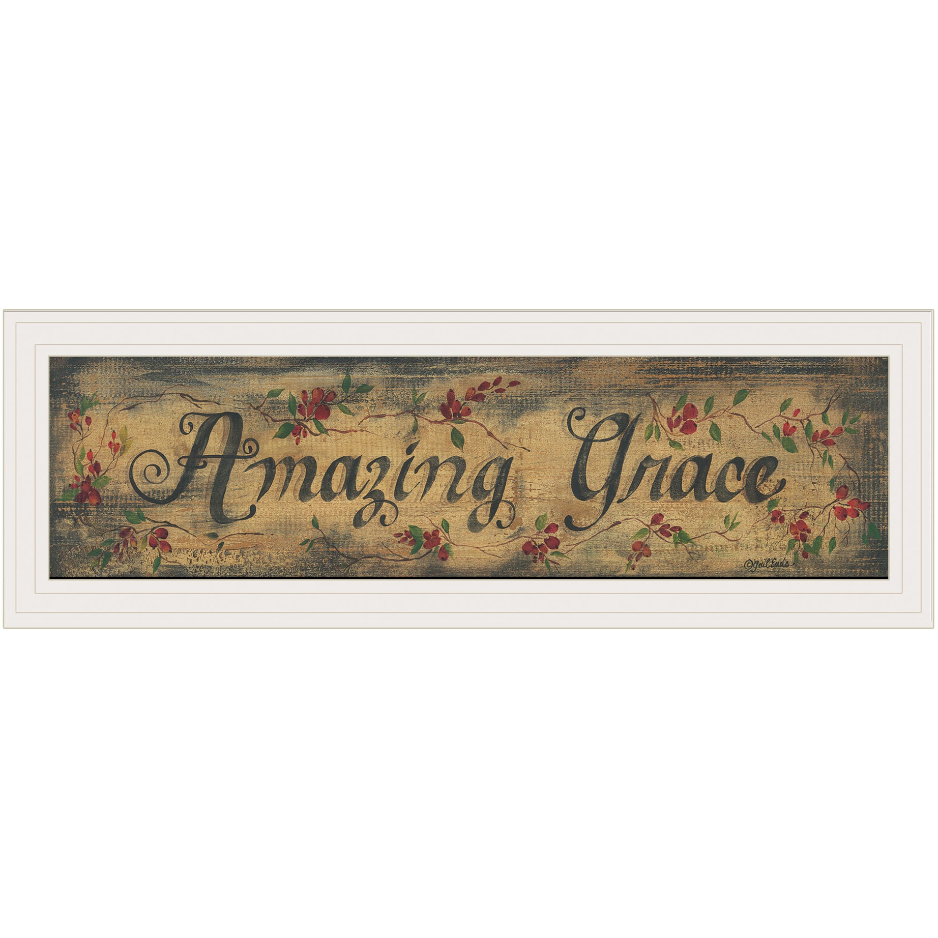 "Amazing Grace" By Gail Eads, Ready to Hang Framed Print, White Frame--1