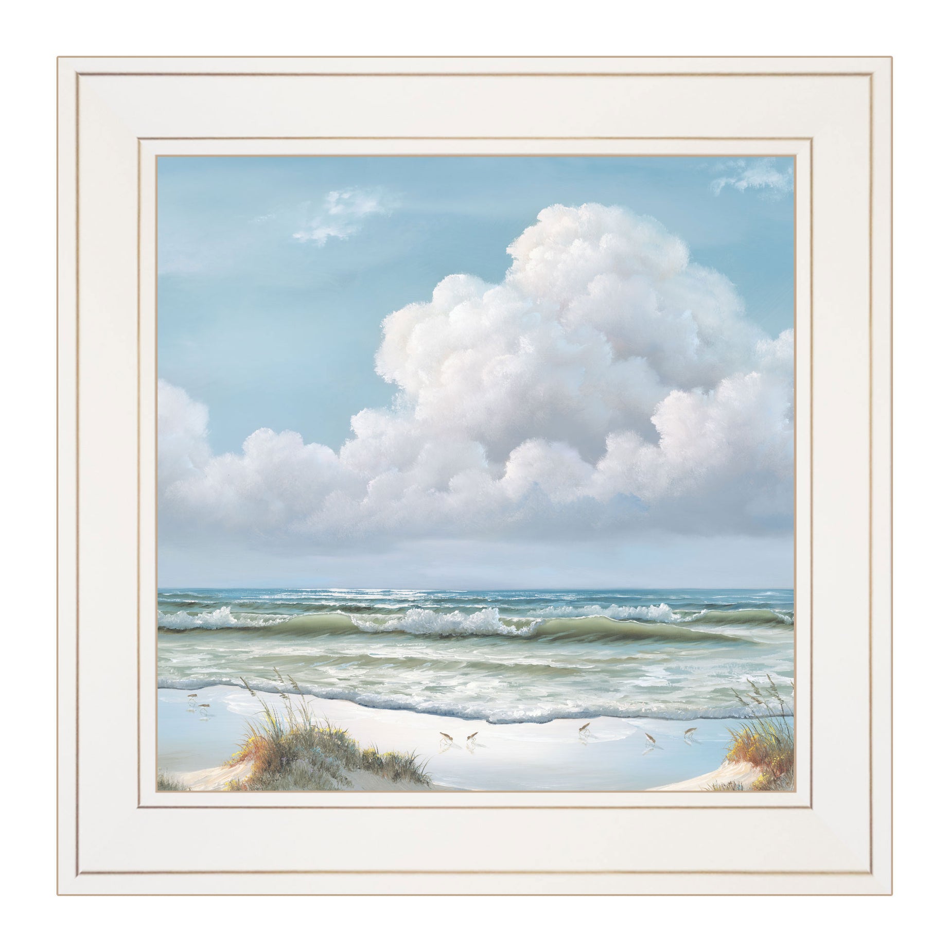 "Beautiful Day II" by Artisan Georgia Janisse, Ready to Hang Framed Print, White Frame--1