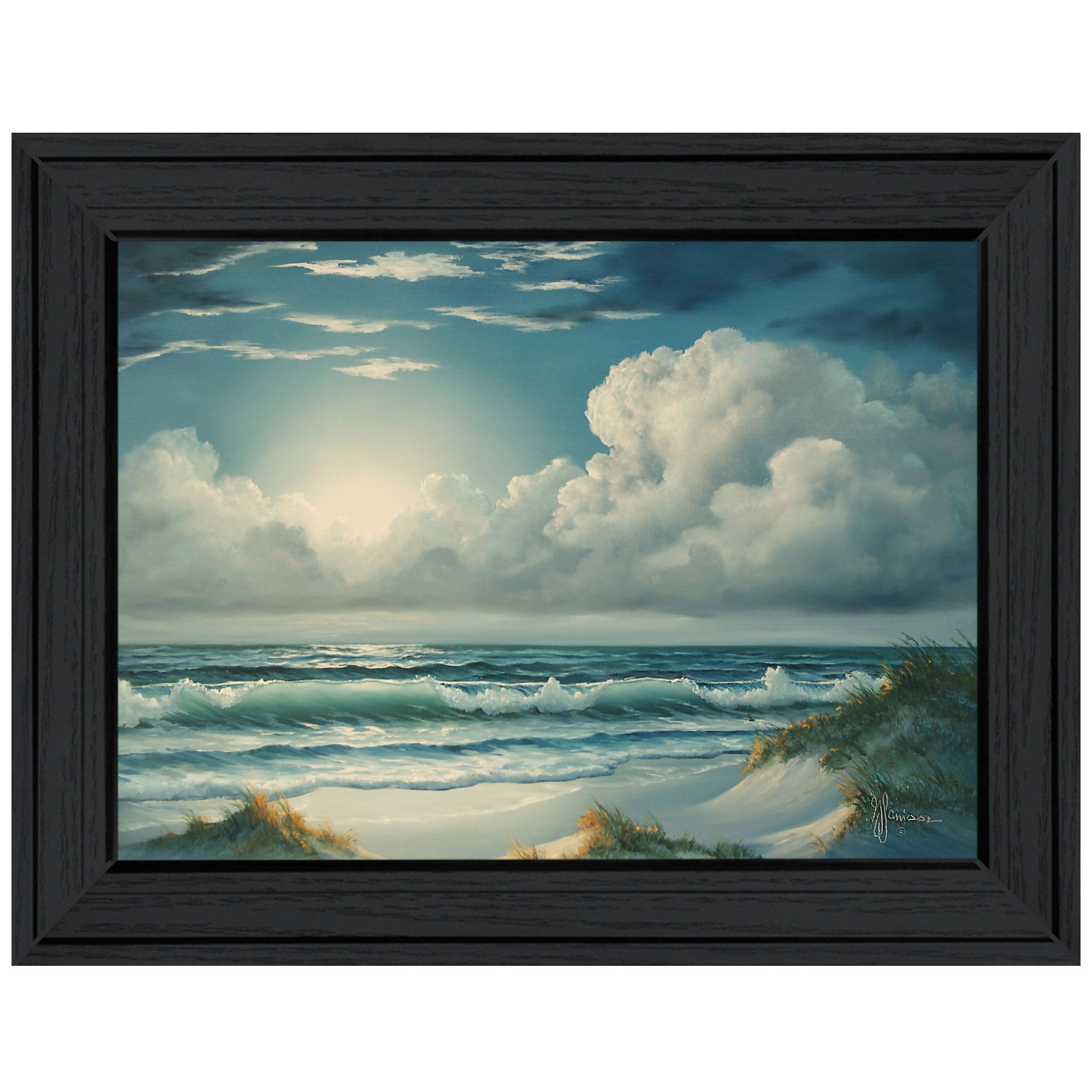 "Moon Glow" by Georgia Janisse, Ready to Hang Framed Print, Black Frame--1