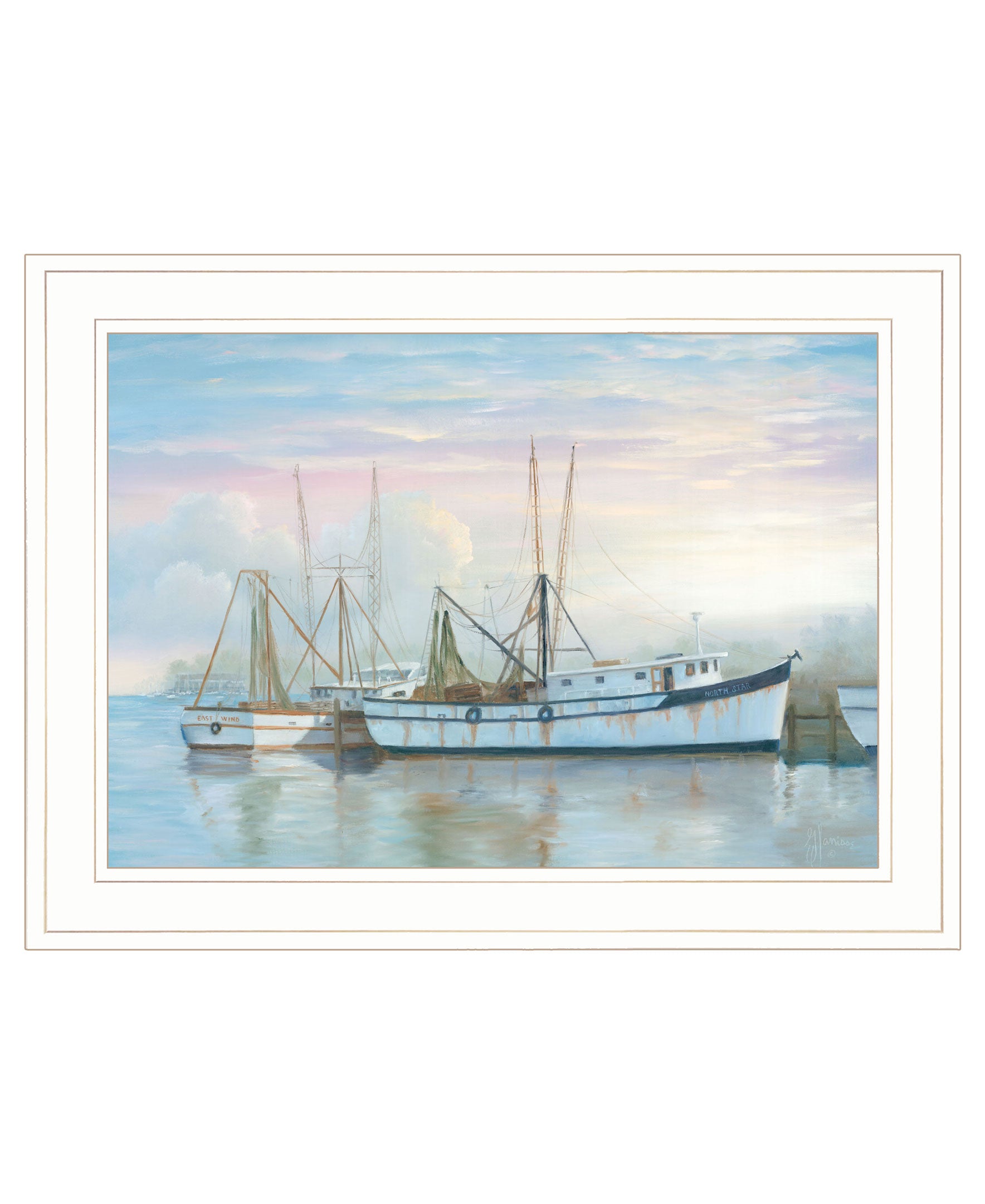 "North Star at Rest" by Georgia Janisse, Ready to Hang Framed Print, White Frame--1