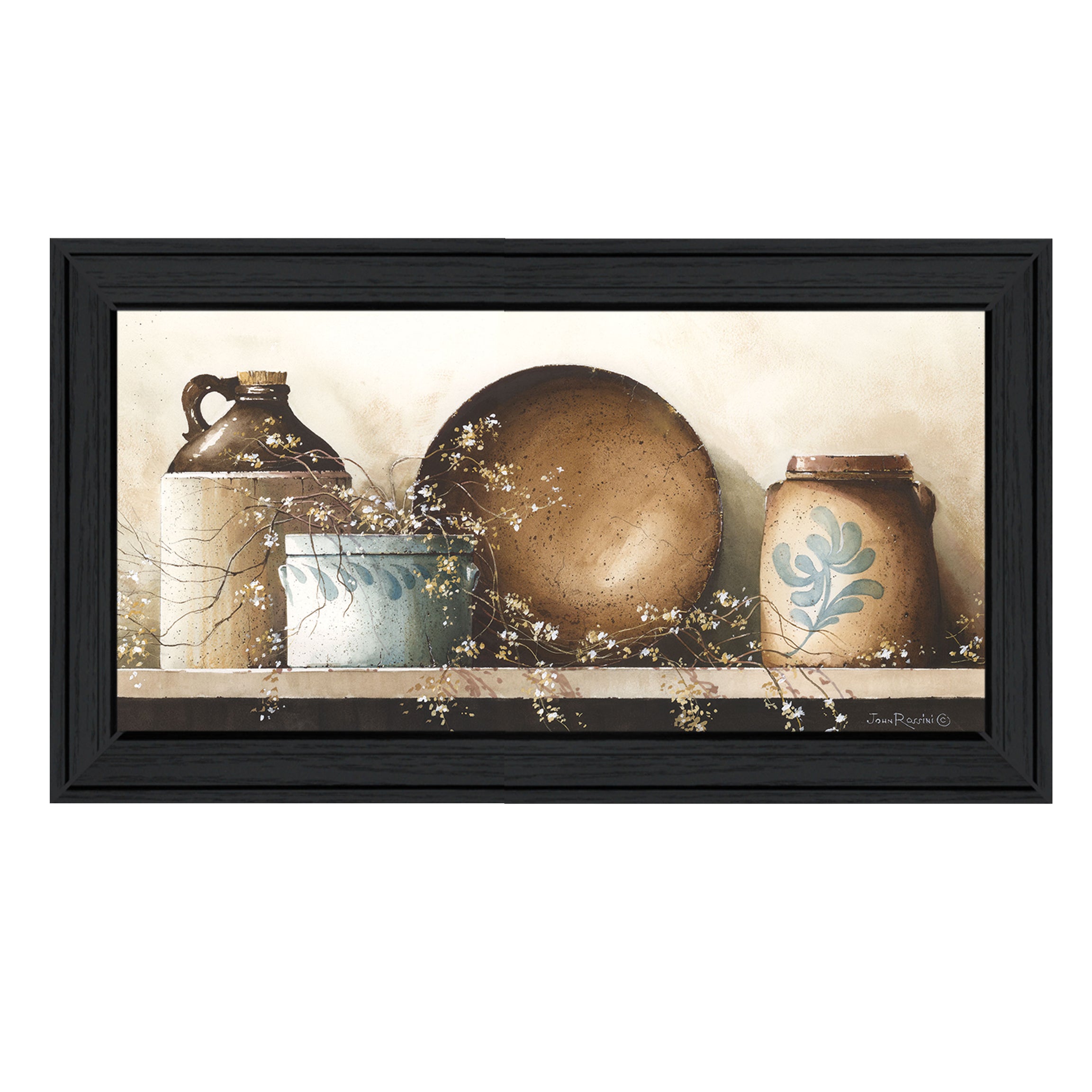 "Shelf Life Too" by Artisan John Rossini, Ready to Hang Framed Print, Black Frame--1