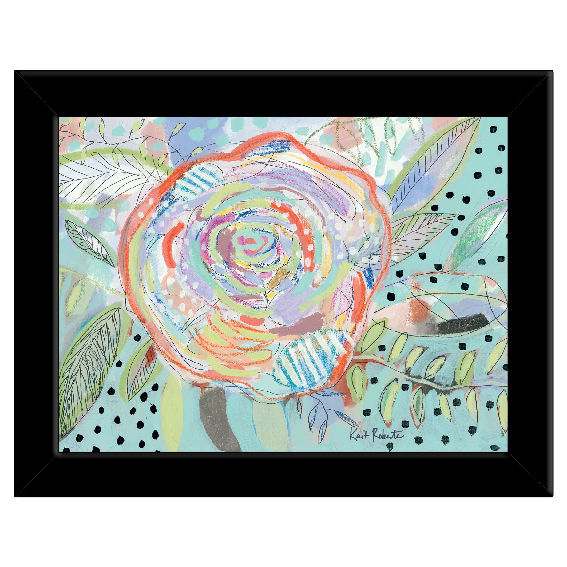 "Bloom for Yourself" by Kait Roberts, Ready to Hang Framed Print, Black Frame--1