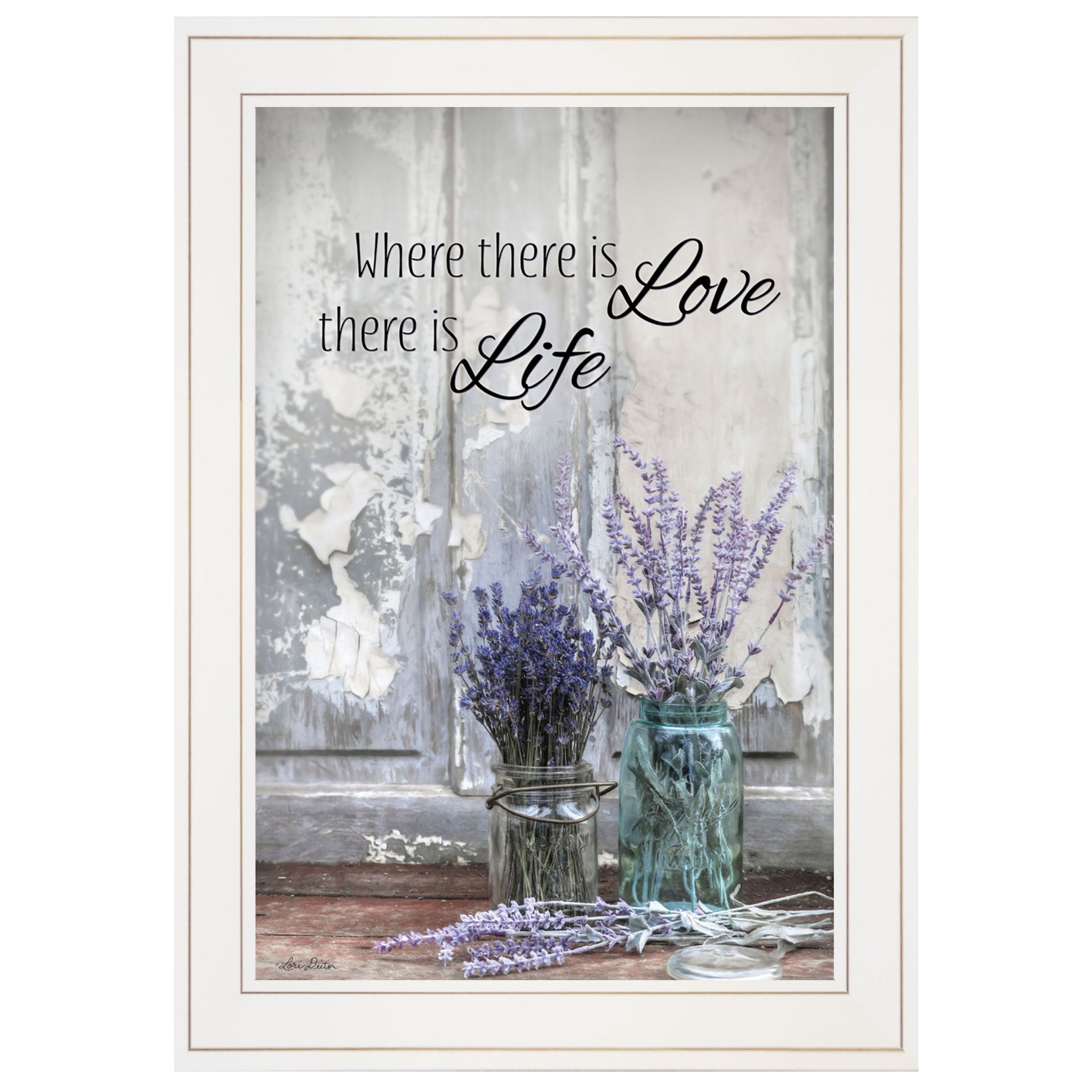 "Where There is Love" by Lori Deiter, Ready to Hang Framed Print, White Frame--1