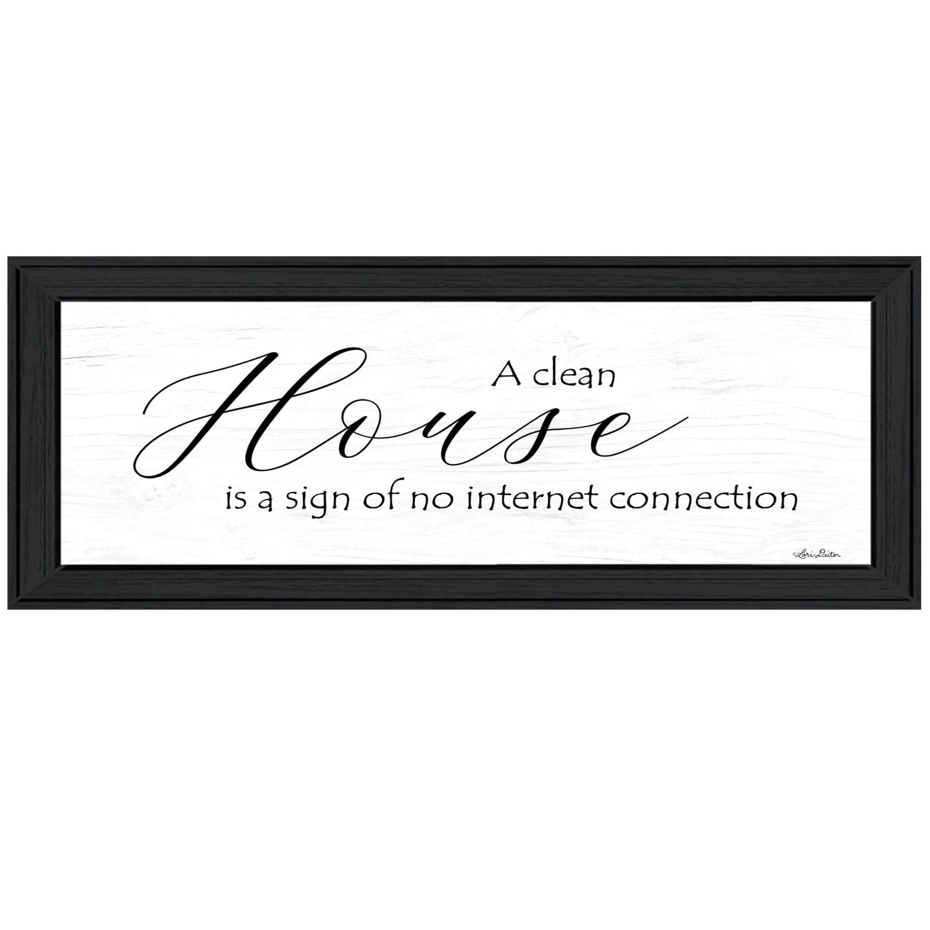 "A Clean House" by Lori Deiter, Ready to Hang Framed Print, Black Frame--1