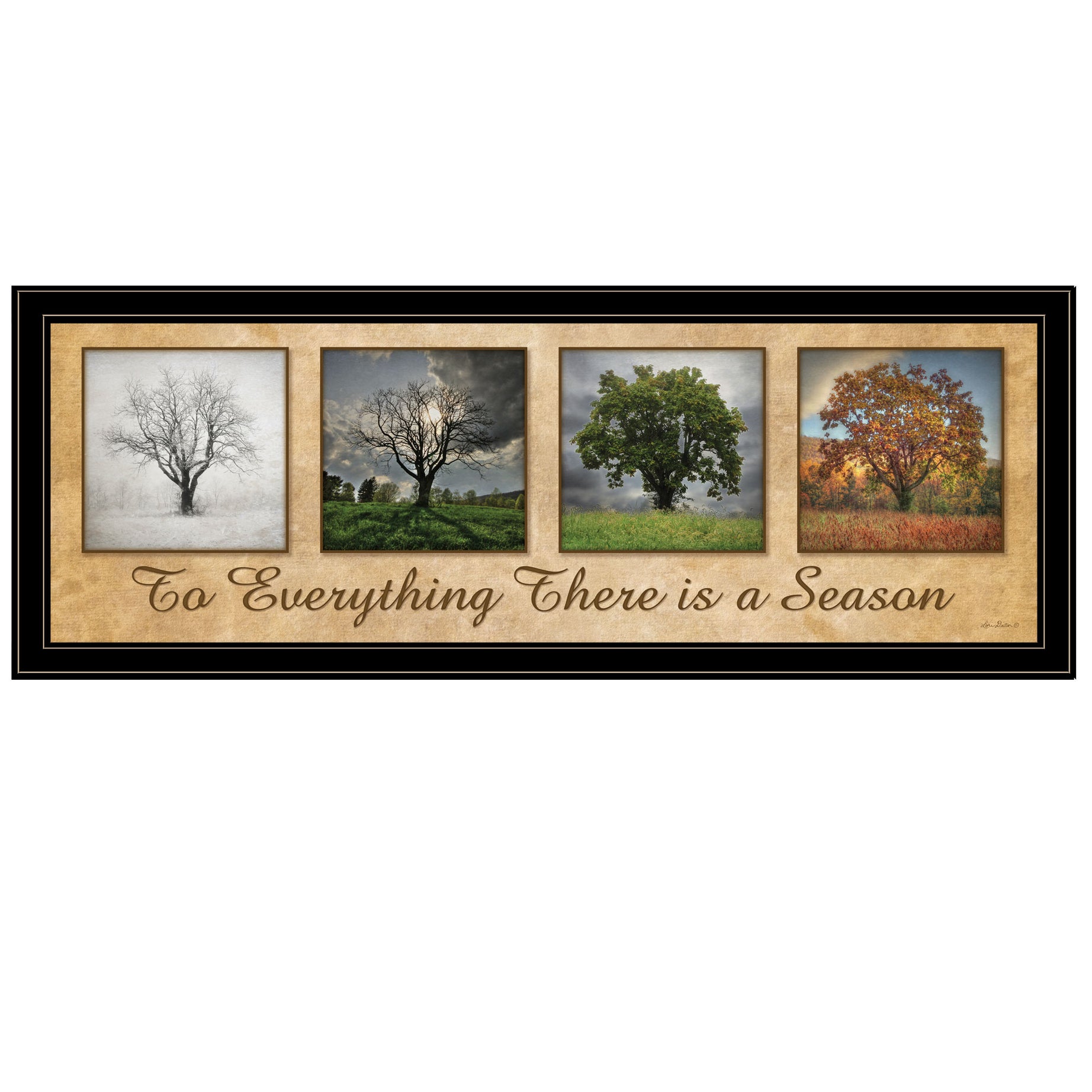 "There is a Season" By Lori Deiter, Ready to Hang Framed Print, Black Frame--1