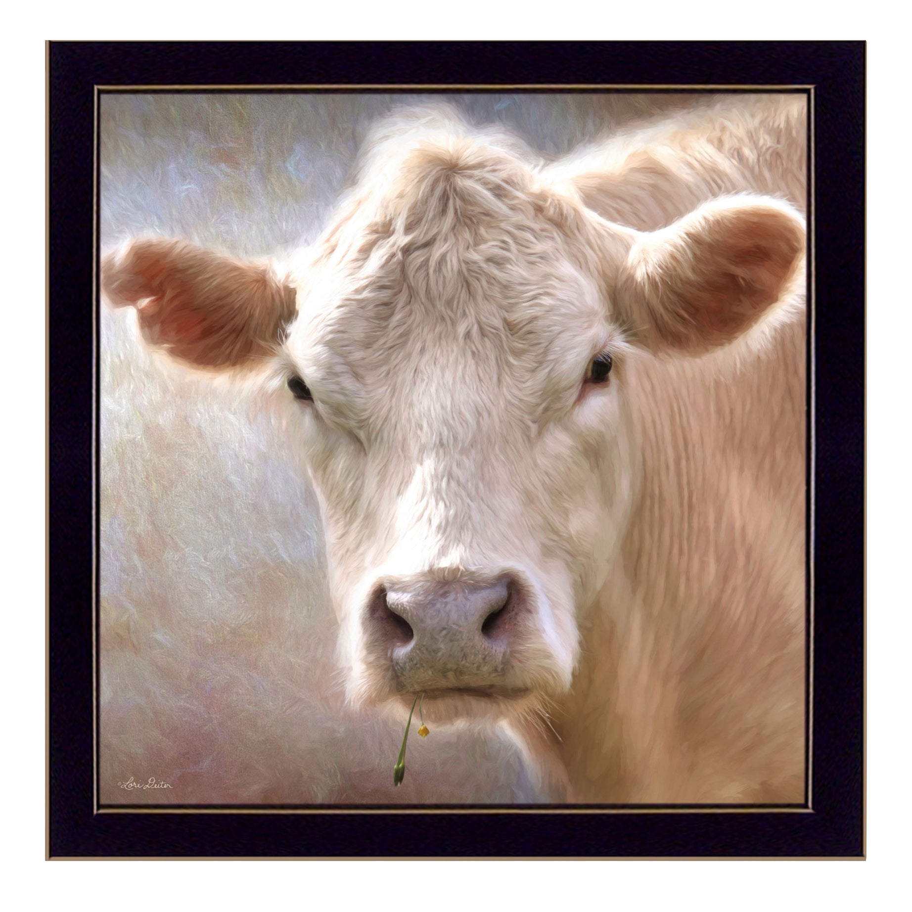 "Up Close on the Farm" By Lori Deiter, Printed Wall Art, Ready To Hang Framed Poster, Black Frame--1