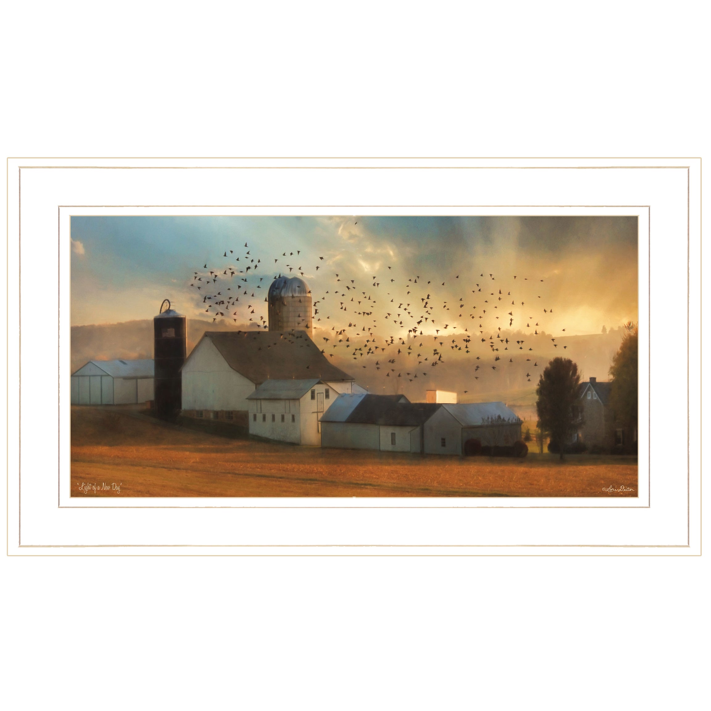 "Light of a New Day" By Lori Deiter, Ready to Hang Framed Print, White Frame--1