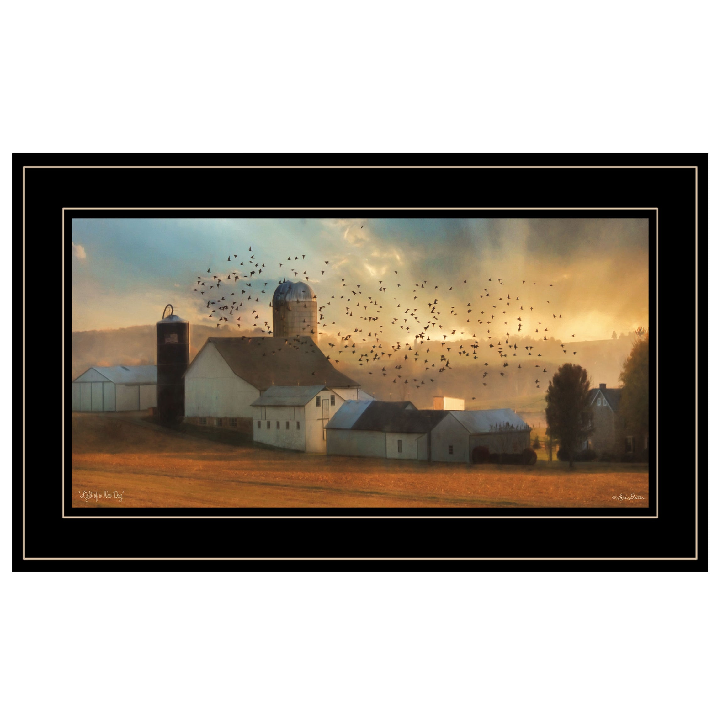 "Light of a New Day" By Lori Deiter, Ready to Hang Framed Print, Black Frame--1