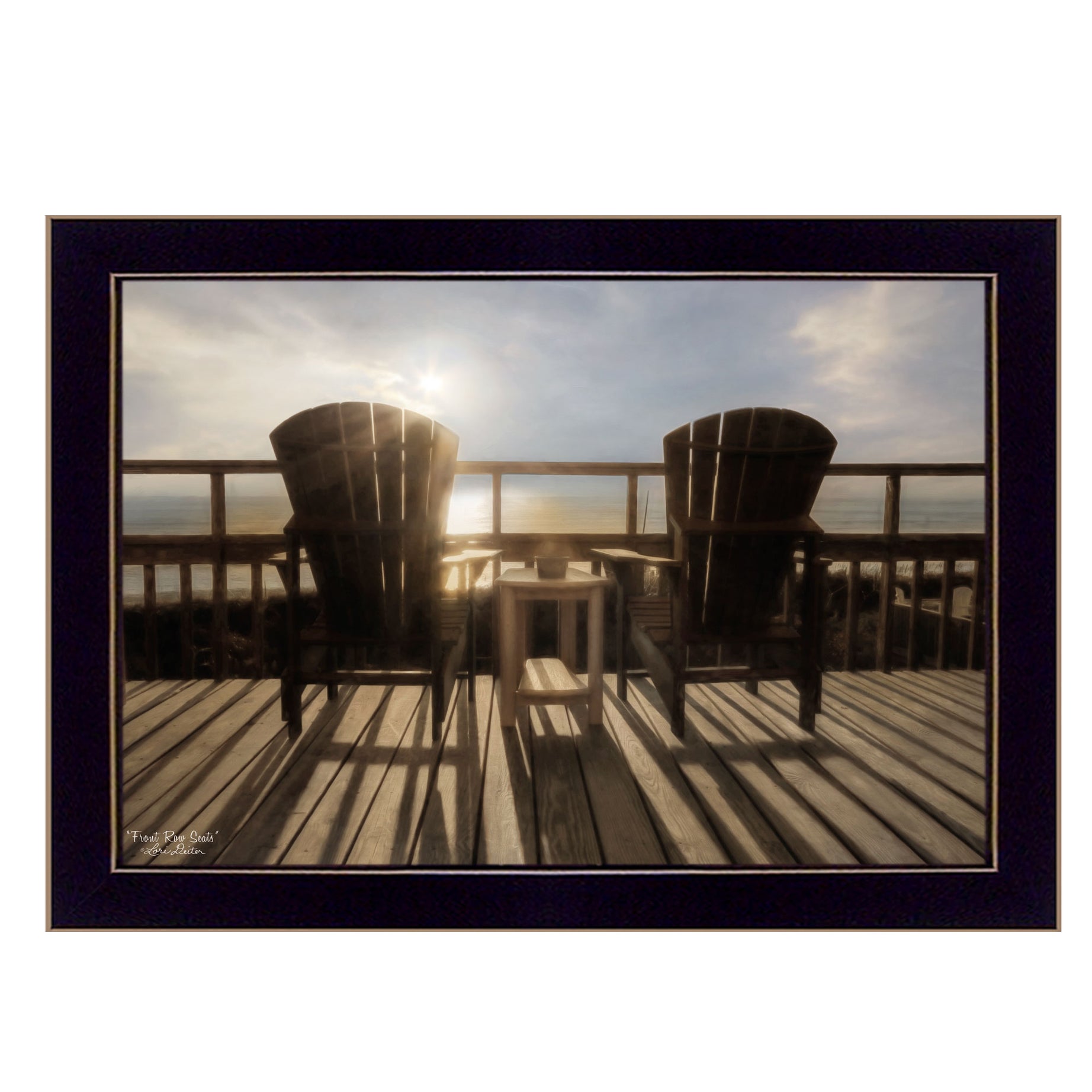 "Front Row Seats" By Lori Deiter, Printed Wall Art, Ready To Hang Framed Poster, Black Frame--1