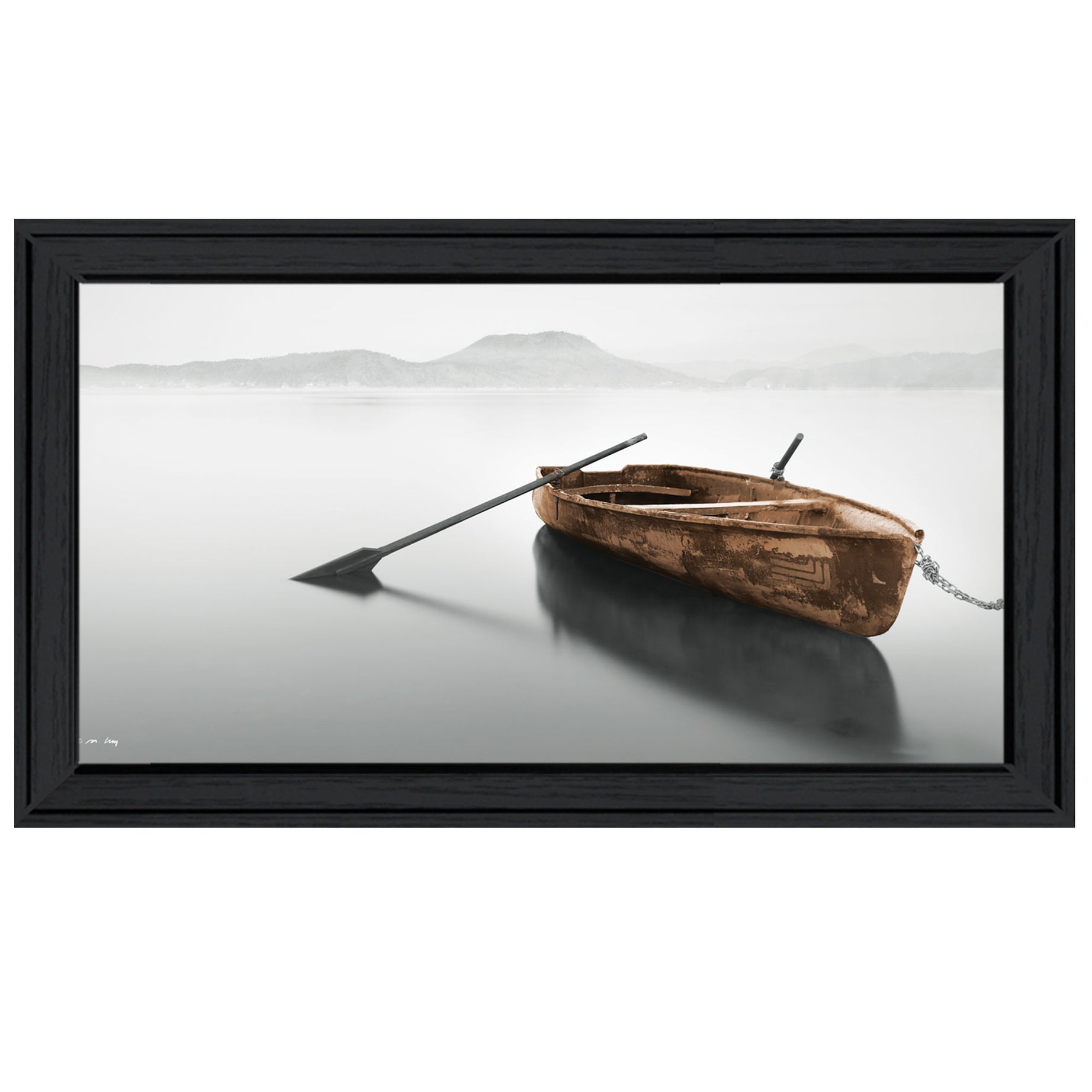 "Solitude" by Moises Levy, Ready to Hang Framed Print, Black Frame--1