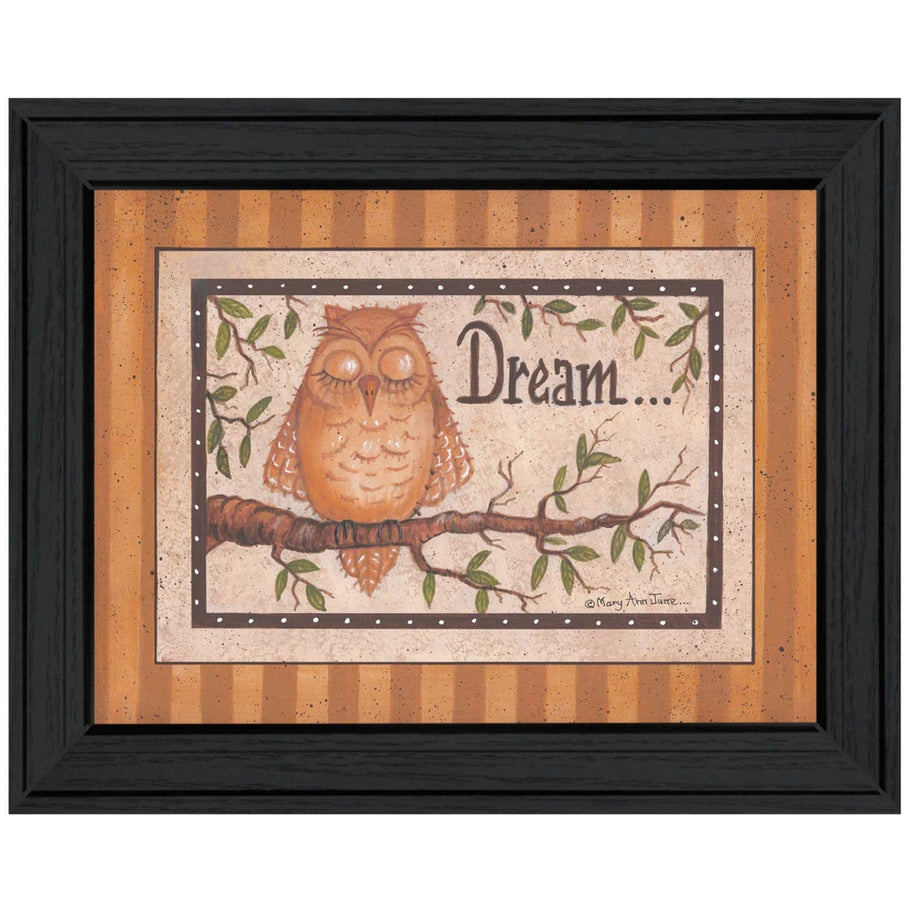 "Dream" By Mary June, Printed Wall Art, Ready To Hang Framed Poster, Black Frame--1