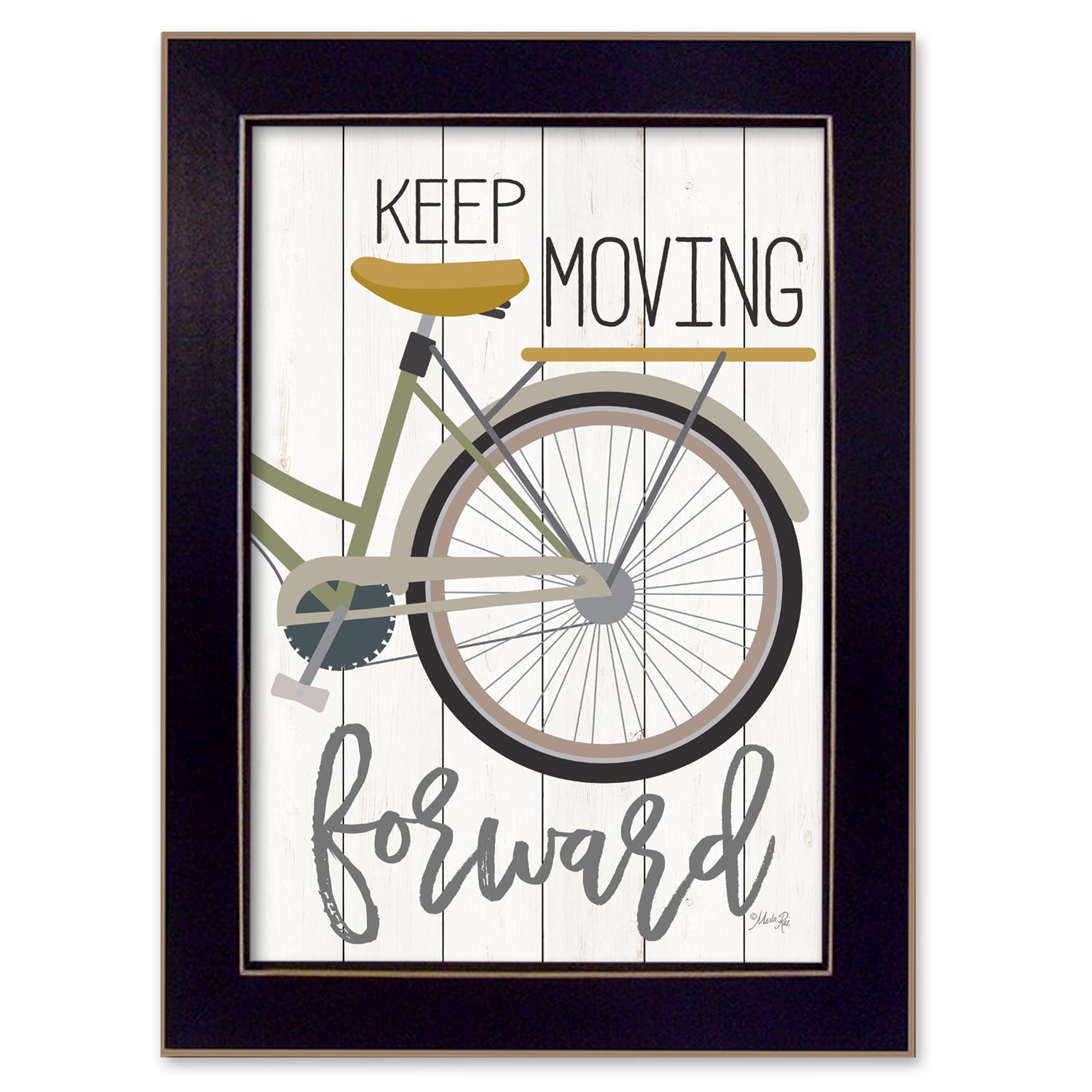 "Moving Forward" By Marla Rae, Printed Wall Art, Ready To Hang Framed Poster, Black Frame--1