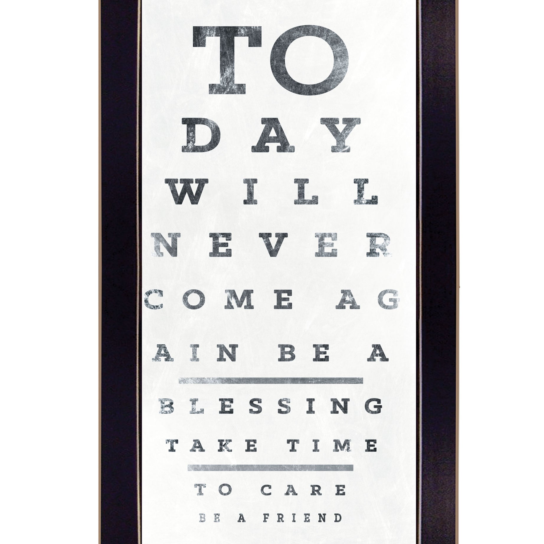 "Eye Chart I" by Artisan Marla Rae, Ready to Hang Framed Print, Black Frame--1