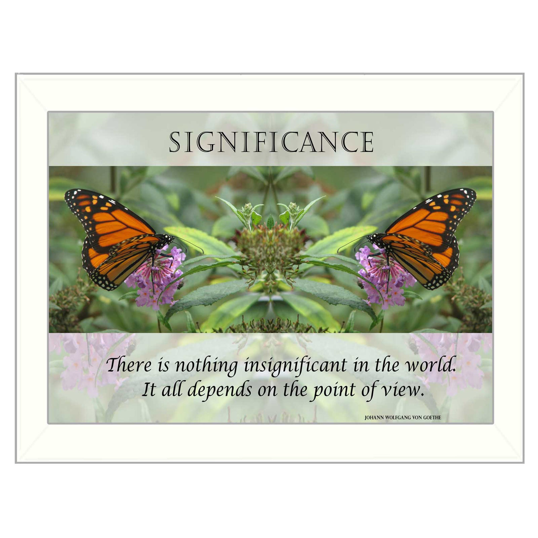 "Significance" By Trendy Decor4U, Printed Wall Art, Ready To Hang Framed Poster, White Frame--1