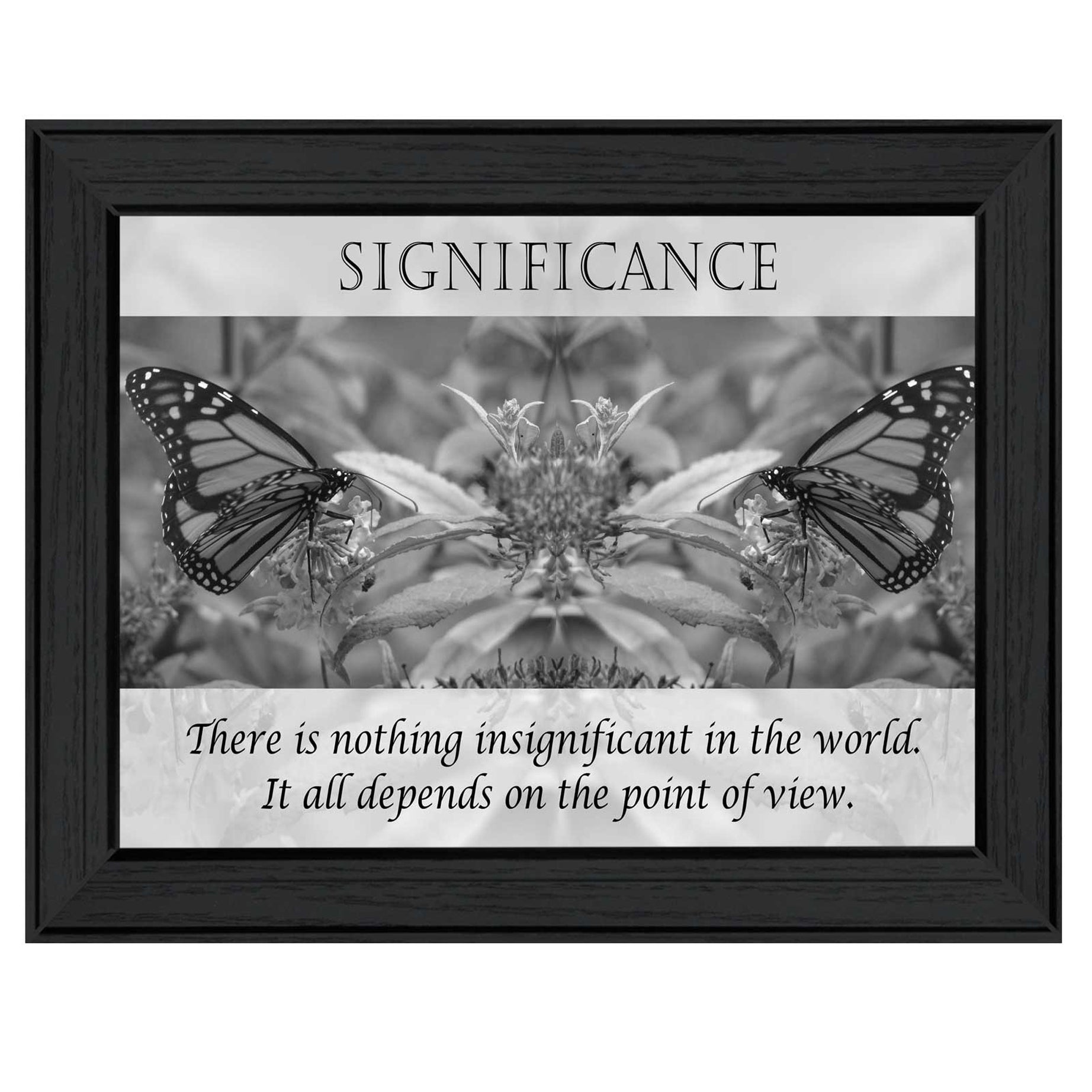 "Significance" By Trendy Decor4U, Printed Wall Art, Ready To Hang Framed Poster, Black Frame--1