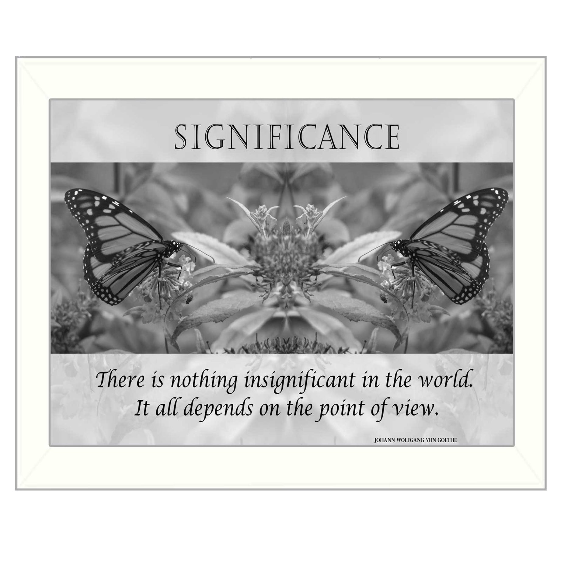 "Significance" By Trendy Decor4U, Printed Wall Art, Ready To Hang Framed Poster, White Frame--1