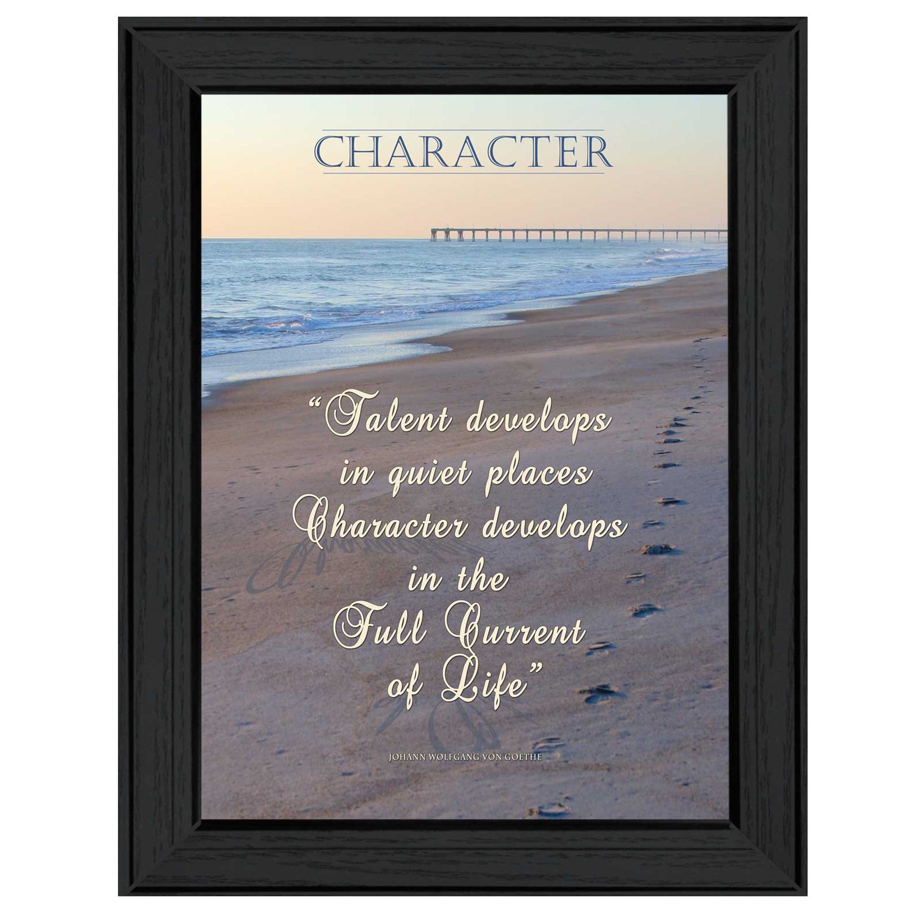 "Character" By Trendy Decor4U, Printed Wall Art, Ready To Hang Framed Poster, Black Frame--1