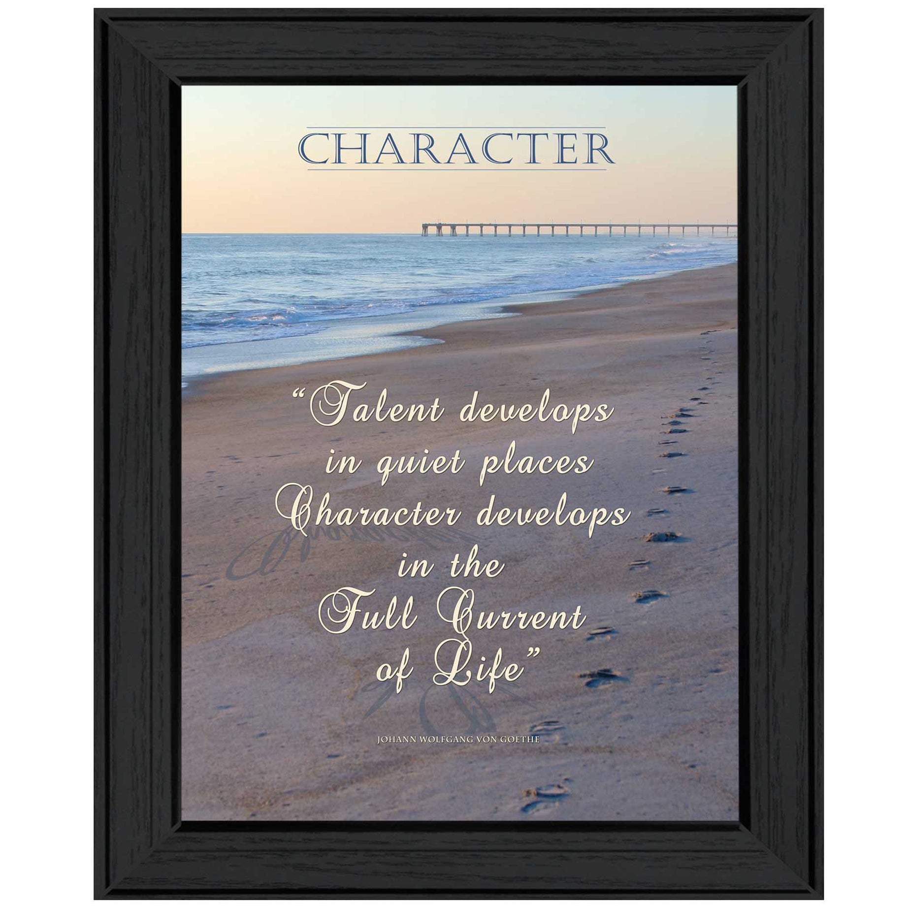 "Character" By Trendy Decor4U, Printed Wall Art, Ready To Hang Framed Poster, Black Frame--1