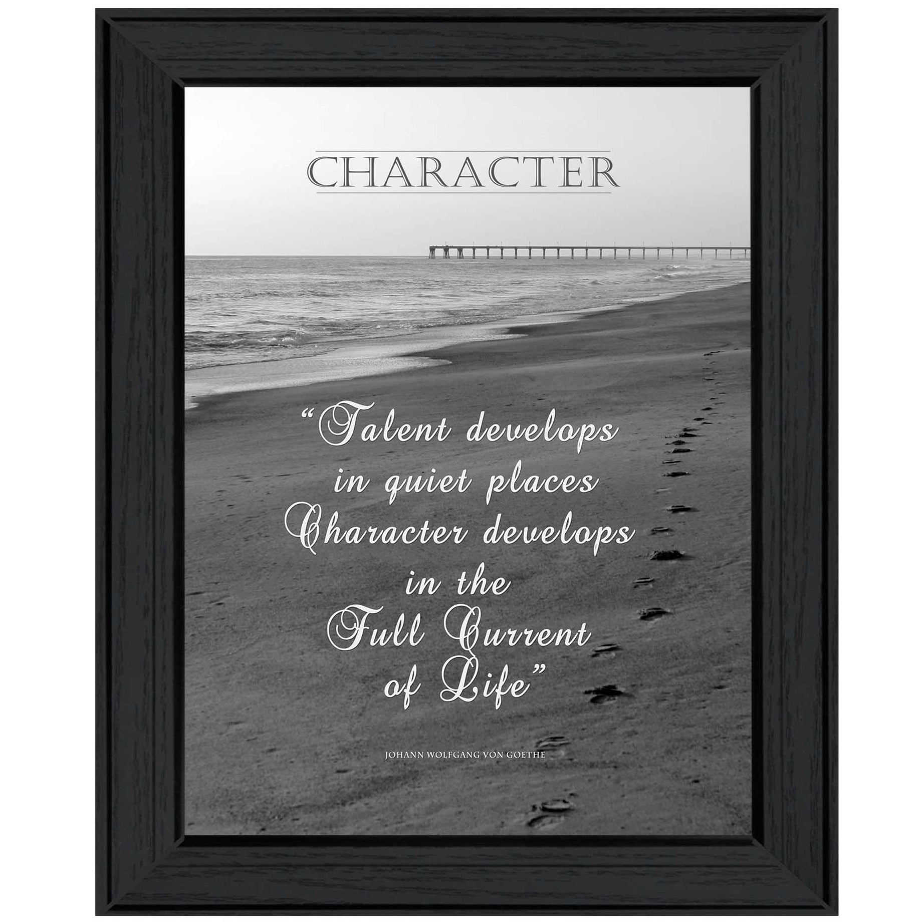 "Character" By Trendy Decor4U, Printed Wall Art, Ready To Hang Framed Poster, Black Frame--1