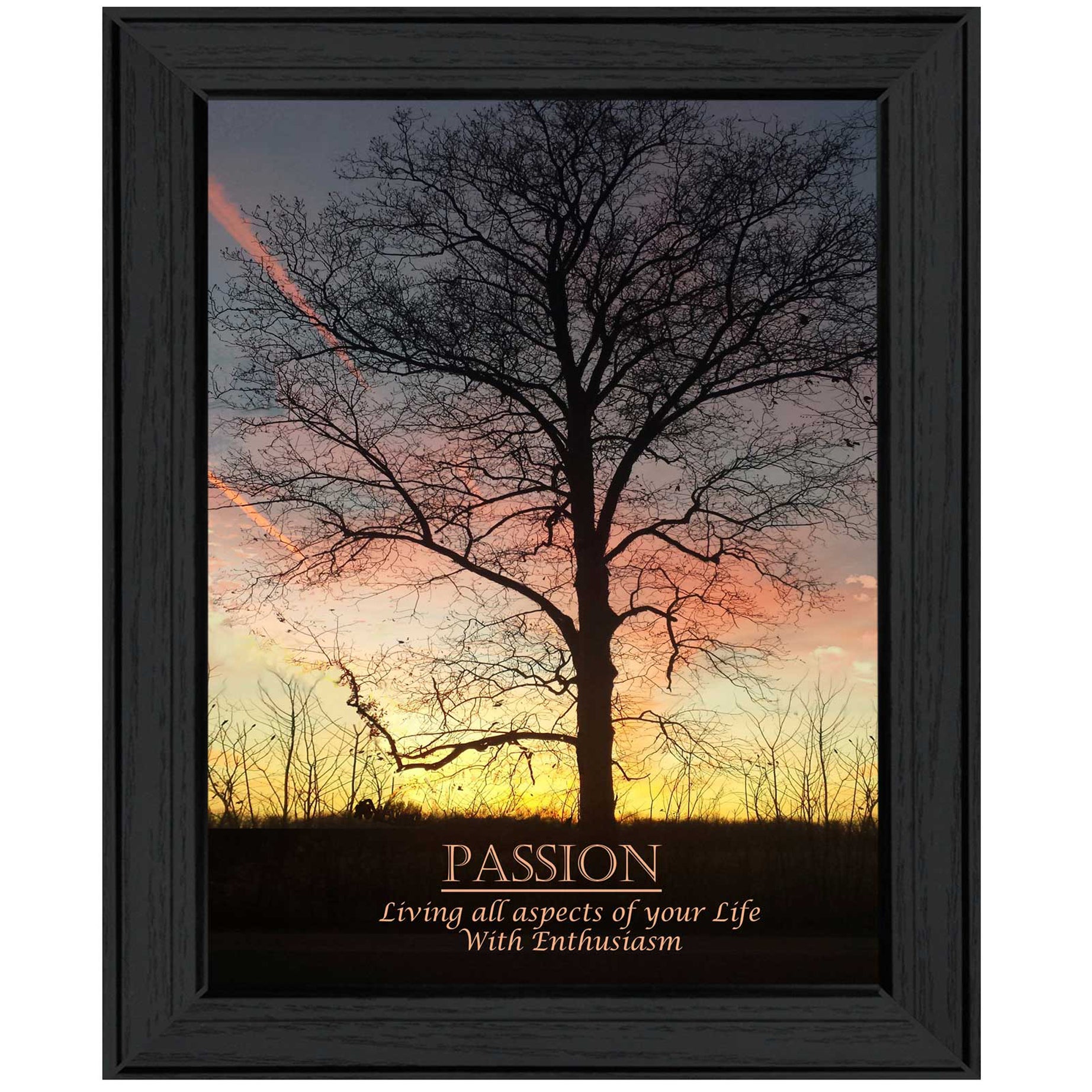 "Passion" By Trendy Decor4U, Printed Wall Art, Ready To Hang Framed Poster, Black Frame--1