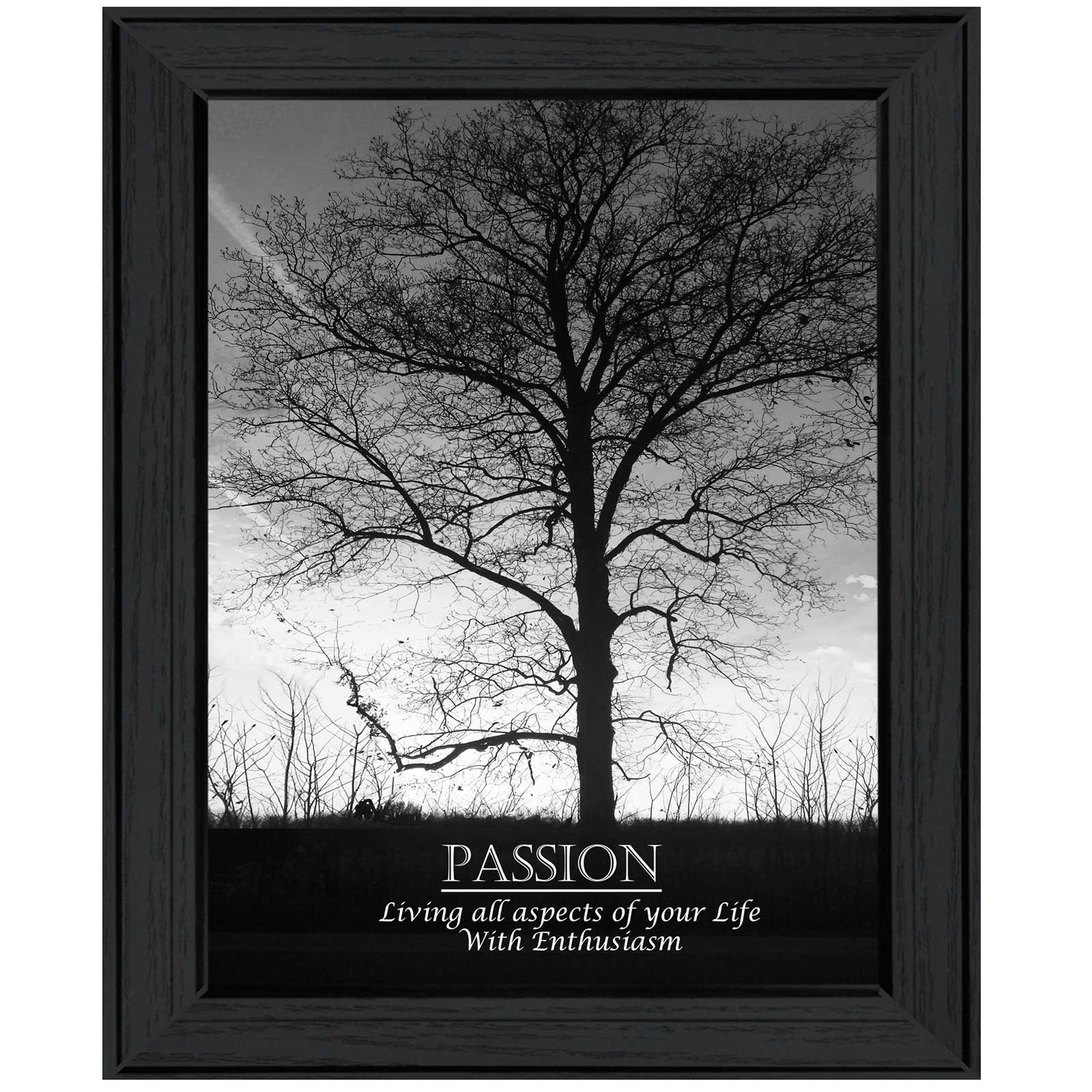 "Passion" By Trendy Decor4U, Printed Wall Art, Ready To Hang Framed Poster, Black Frame--1