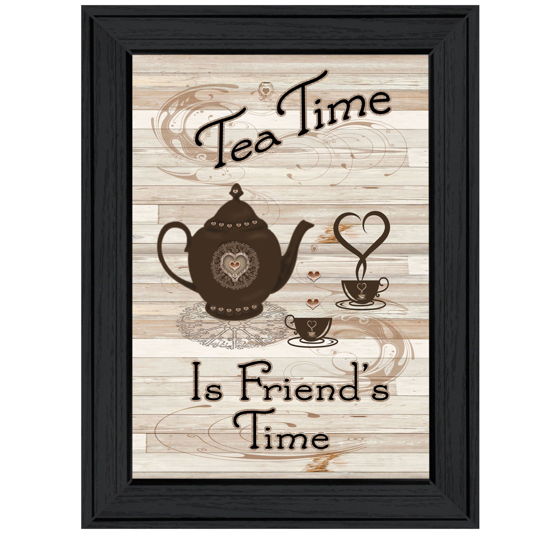 "Tea Time" by Millwork Engineering, Ready to Hang Framed Print, Black Frame--1