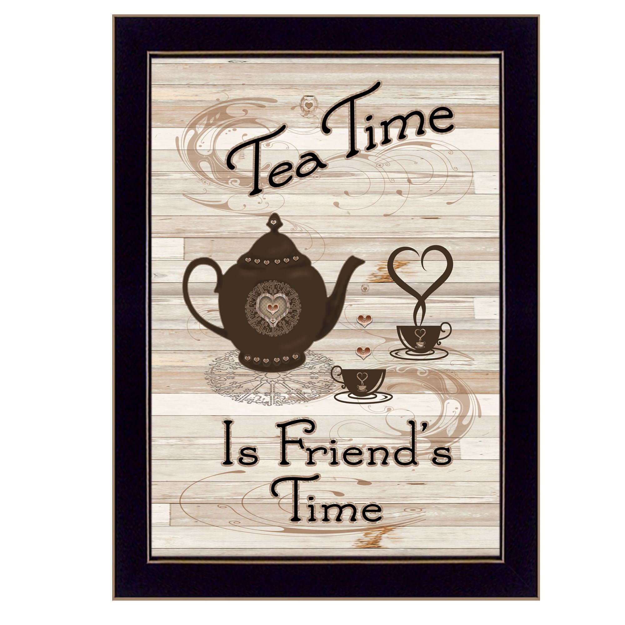 "Tea Time" by Millwork Engineering, Ready to Hang Framed Print, Black Frame--1