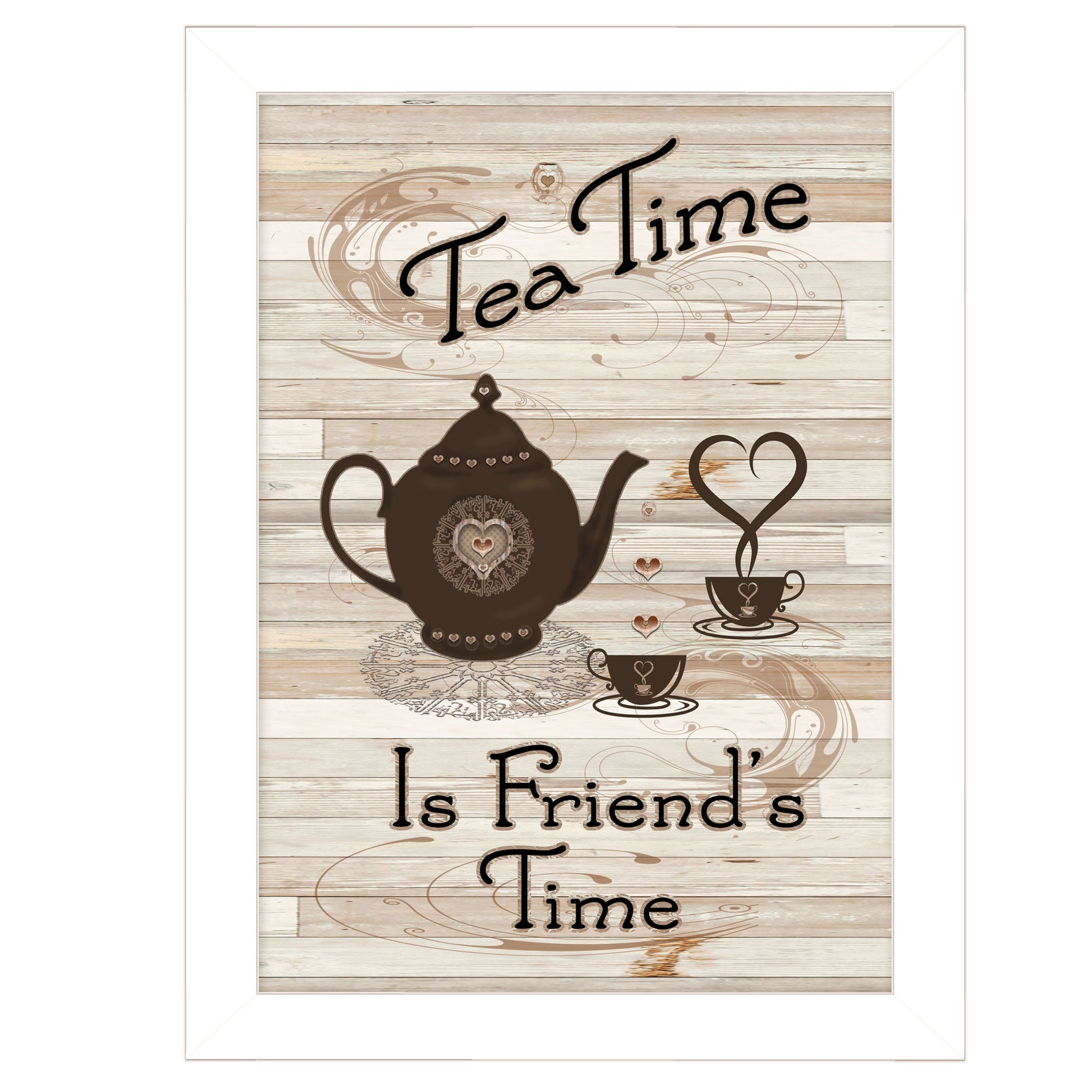 "Tea Time" by Millwork Engineering, Ready to Hang Framed Print, White Frame--1