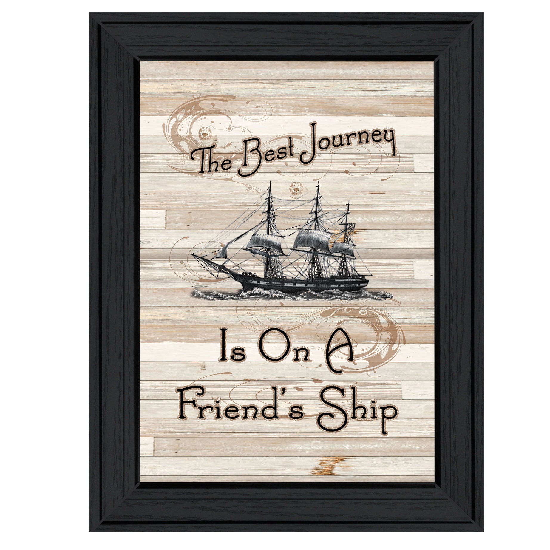 "Friendship Journey" by Millwork Engineering, Ready to Hang Framed Print, Black Frame--1