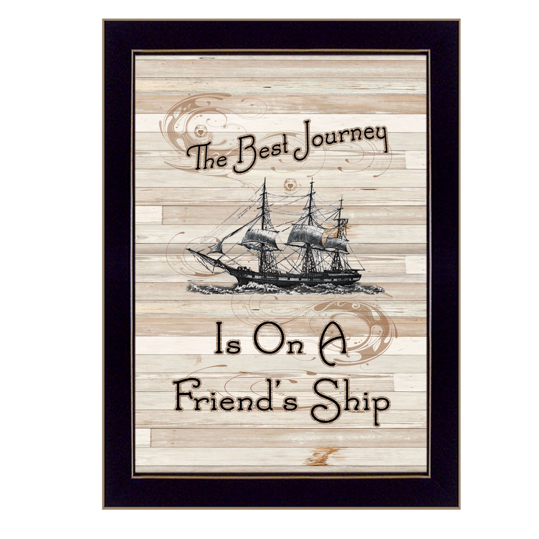 "Friendship Journey" by Millwork Engineering, Ready to Hang Framed Print, Black Frame--1