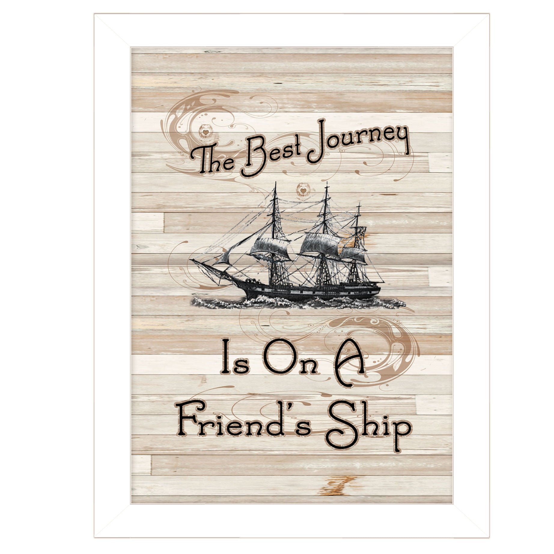 "Friendship Journey" by Millwork Engineering, Ready to Hang Framed Print, White Frame--1