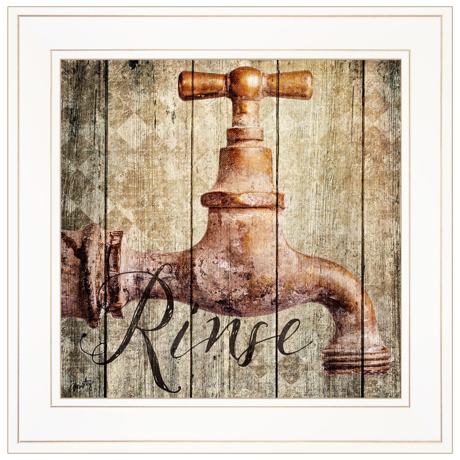 "Rinse" by Misty Michelle, Ready to Hang Framed Print, White Frame--1