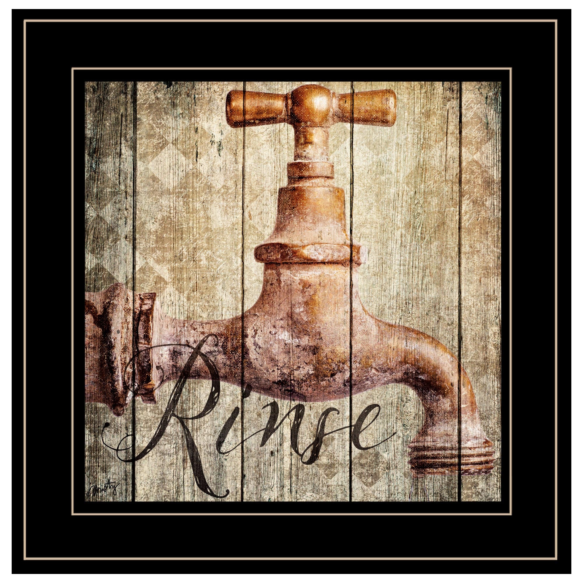 "Rinse" by Misty Michelle, Ready to Hang Framed Print, Black Frame--1