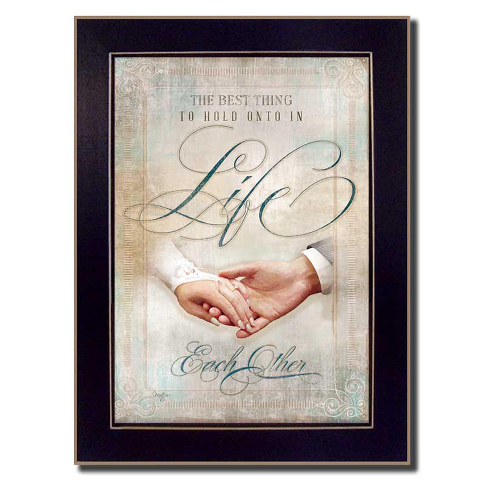 "Each Other" By Mollie B., Printed Wall Art, Ready To Hang Framed Poster, Black Frame--1