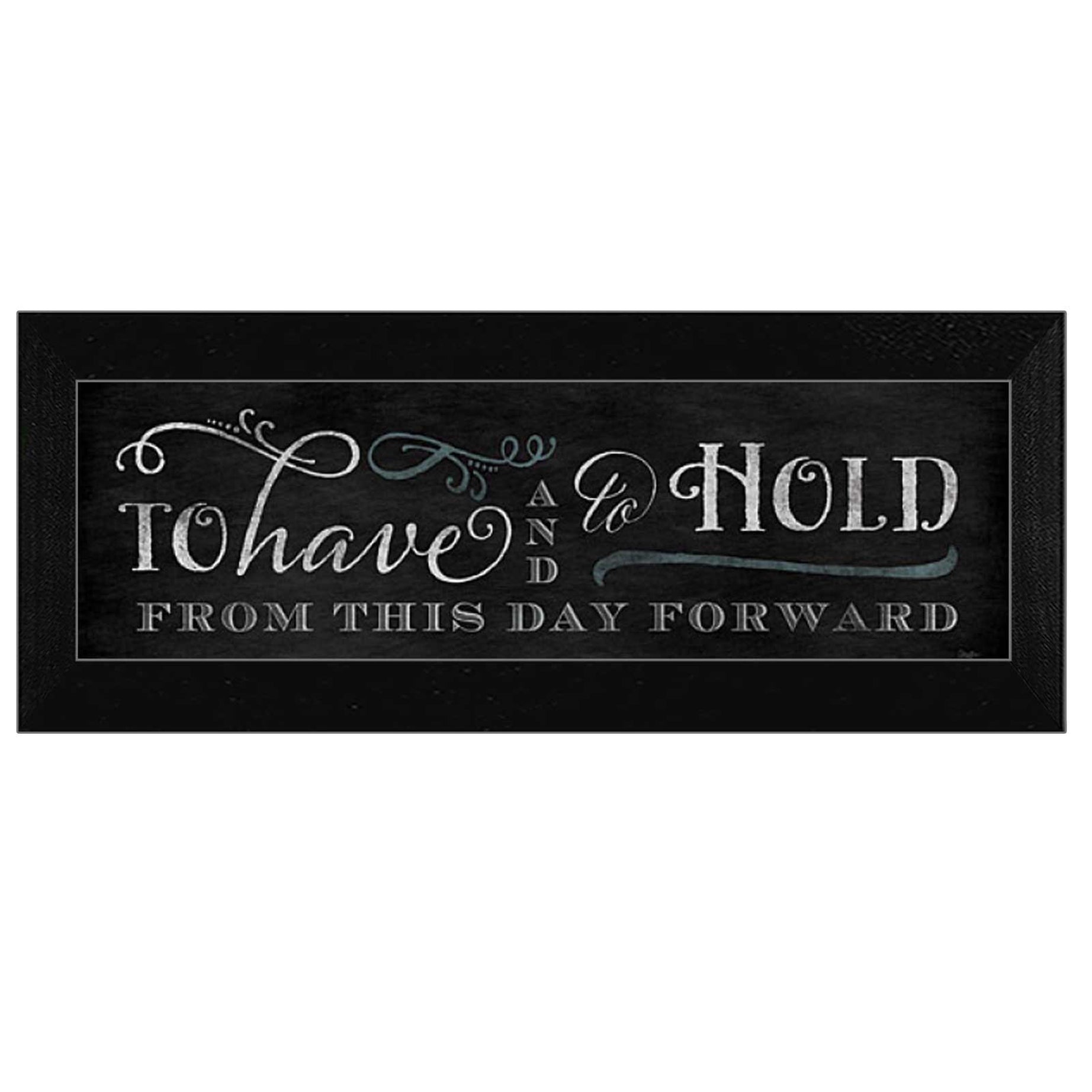 "To Have and To Hold" By Mollie B., Printed Wall Art, Ready To Hang Framed Poster, Black Frame--1