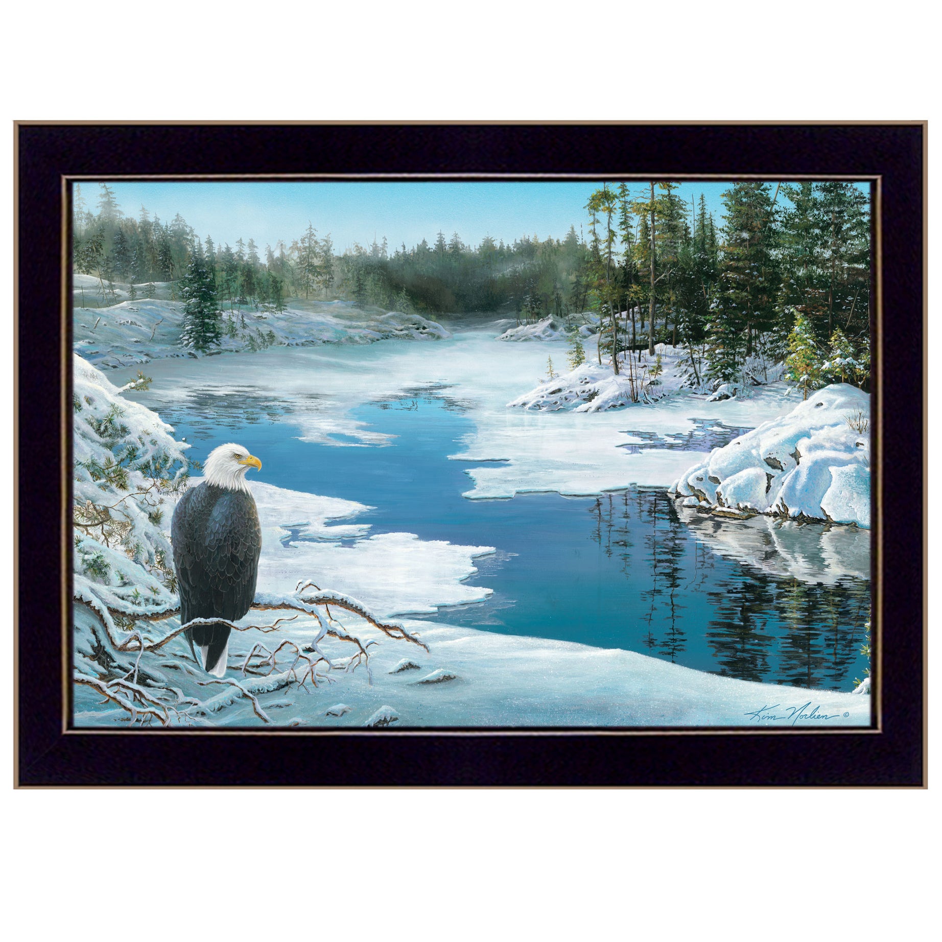 "The Lookout" by Kim Norlien, Ready to Hang Framed Print, Black Frame--1