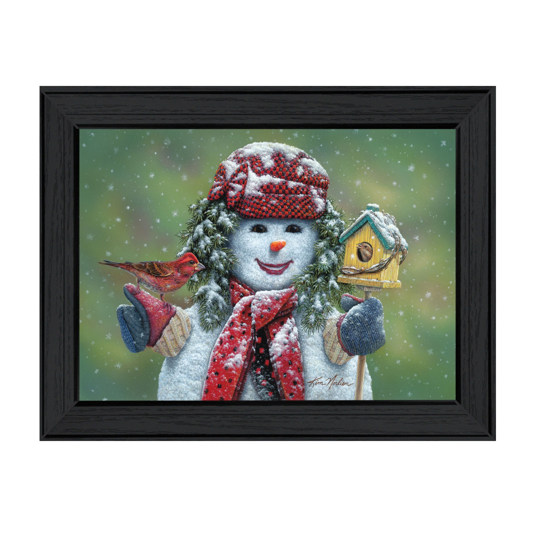 "Snow Sister" by Kim Norlien, Ready to Hang Framed Print, Black Frame--1