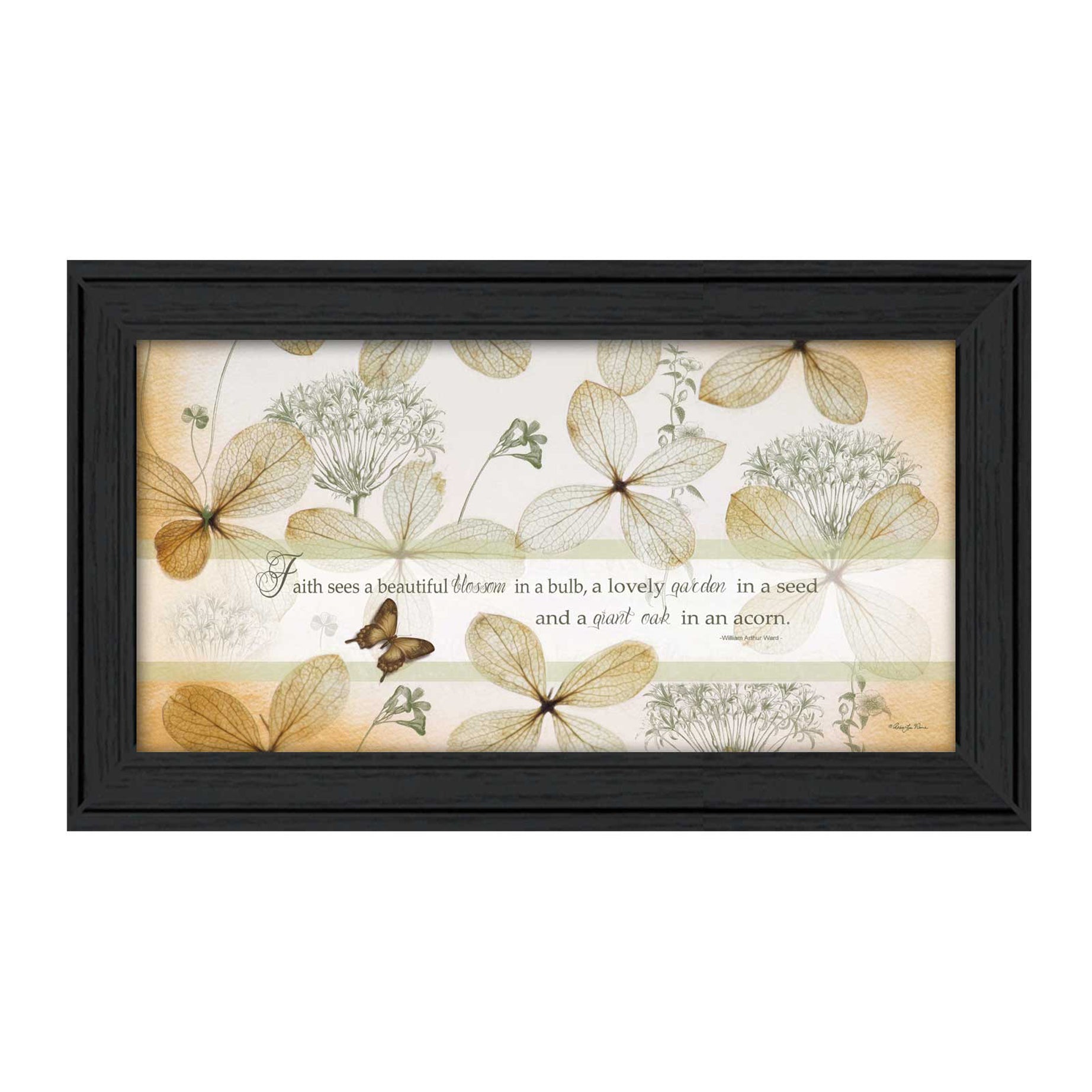 "Faith Sees" By Robin-Lee Vieira, Printed Wall Art, Ready To Hang Framed Poster, Black Frame--1