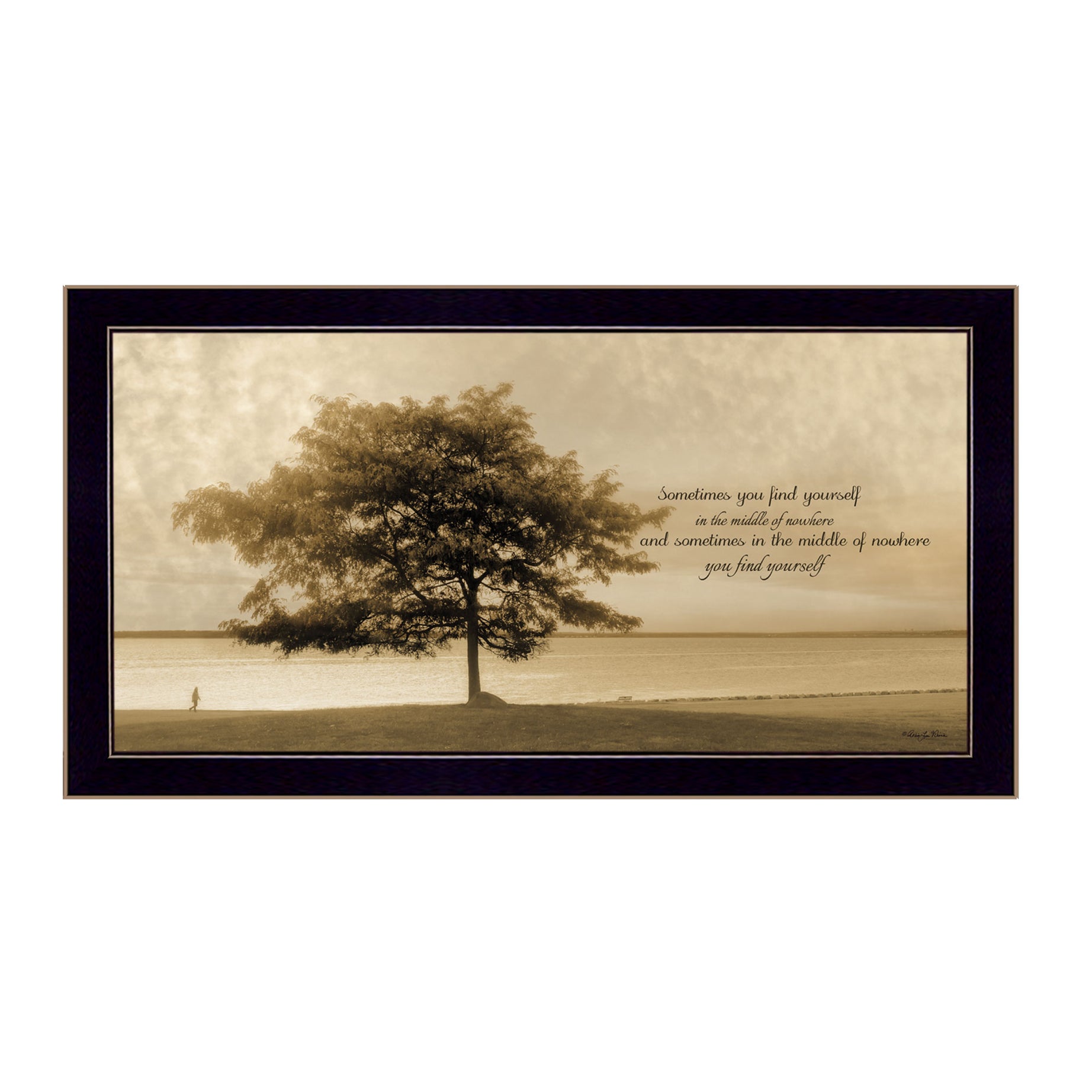 "Find Yourself" By Robin-Lee Vieira, Printed Wall Art, Ready To Hang Framed Poster, Black Frame--1