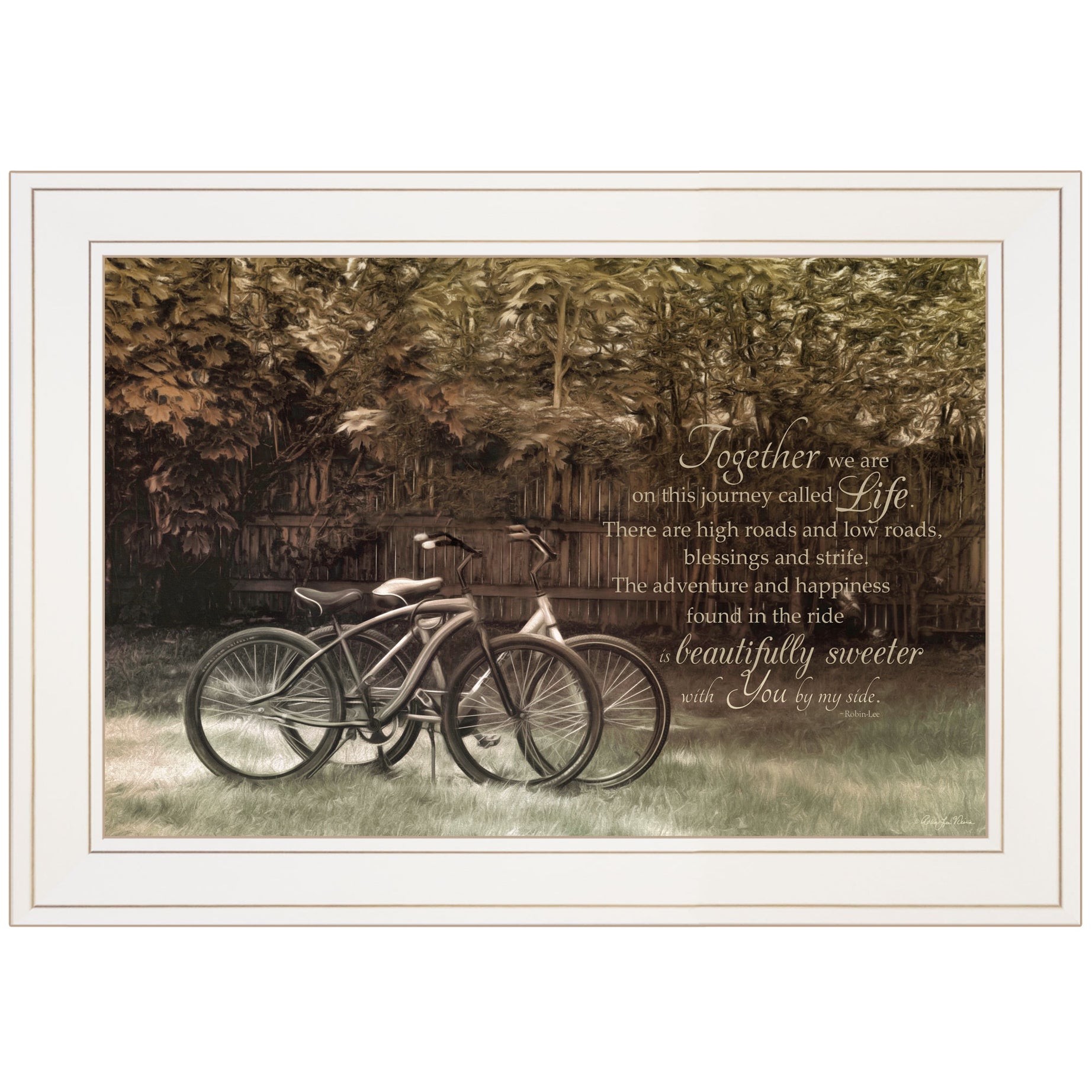 "Journey Together" by Robin-Lee Vieira, Ready to Hang Framed Print, White Frame--1