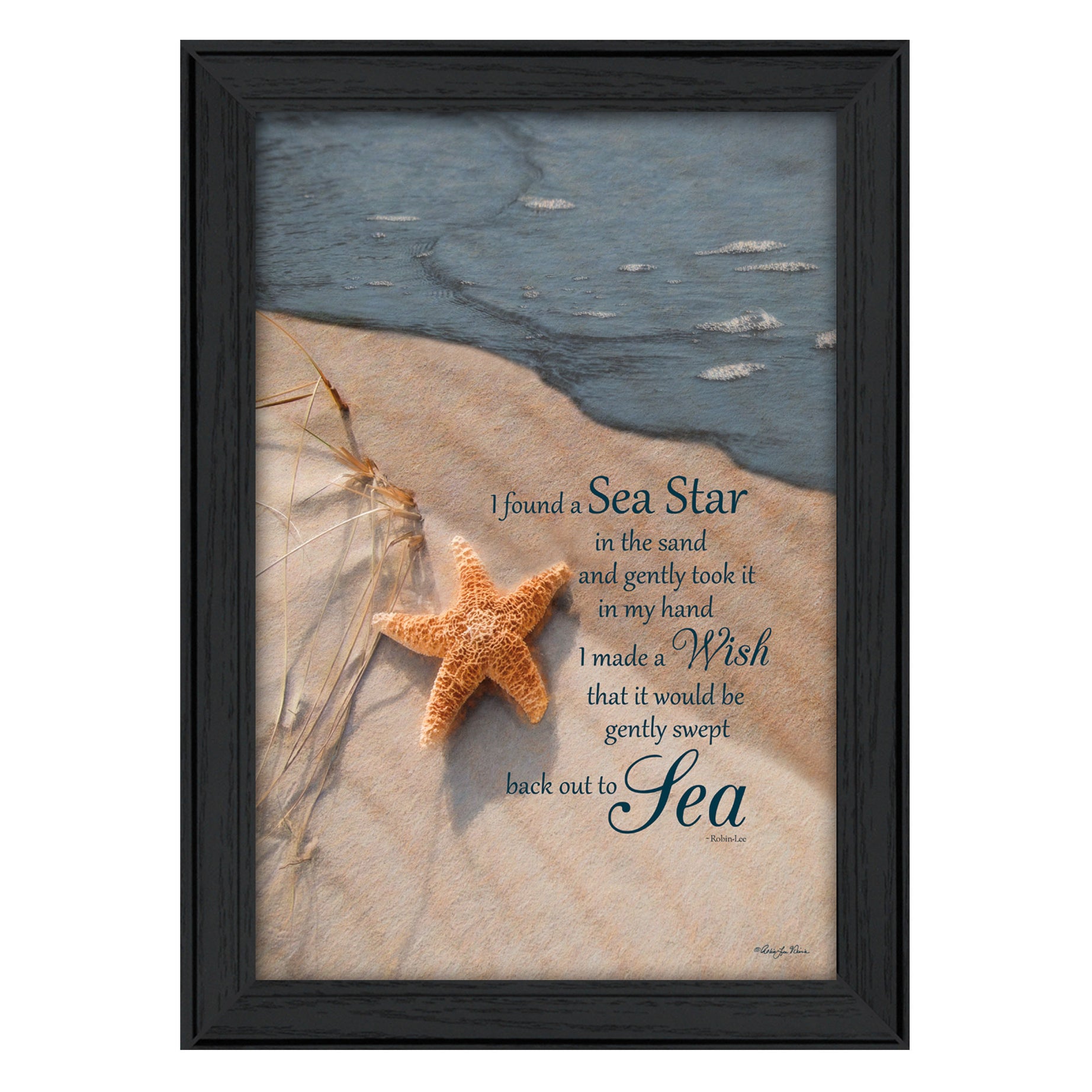 "The Wish" By Robin-Lee Vieira, Printed Wall Art, Ready To Hang Framed Poster, Black Frame--1